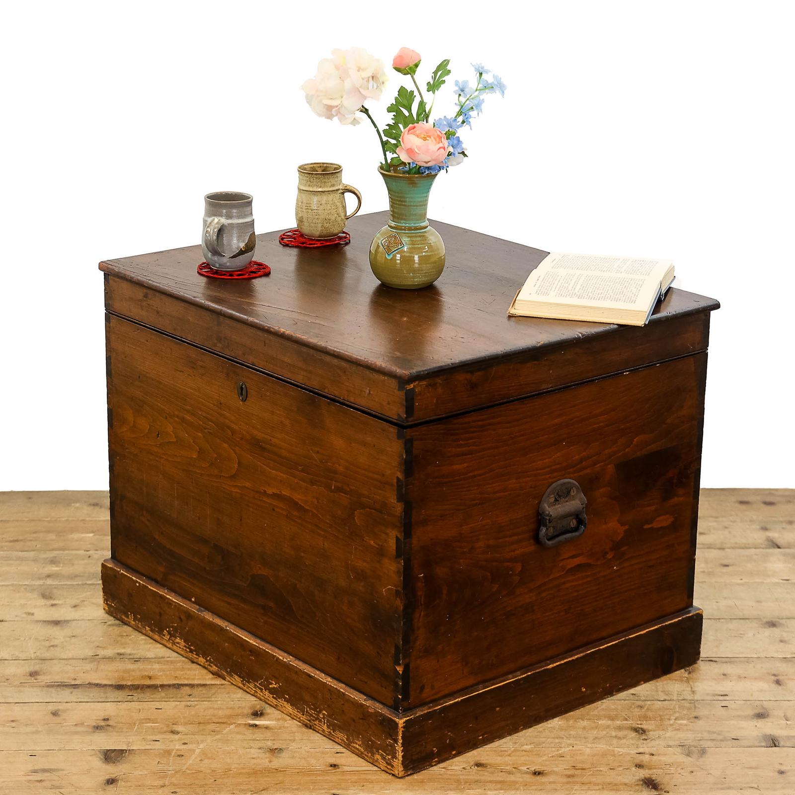 Antique Stained Pine Trunk (1 of 11)