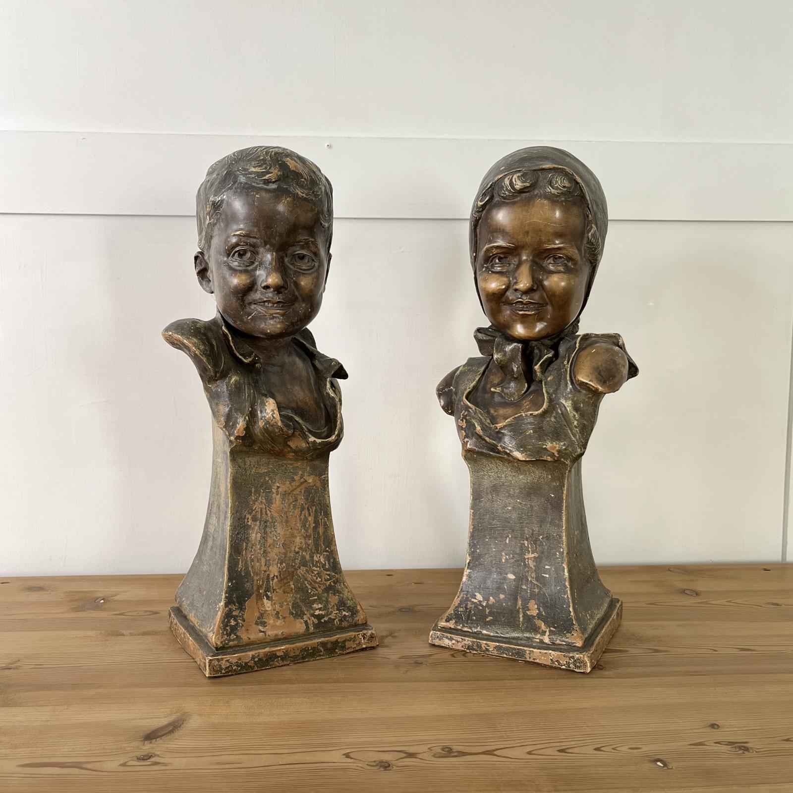 Pair of Early 20th Century Terracotta Busts (1 of 23)