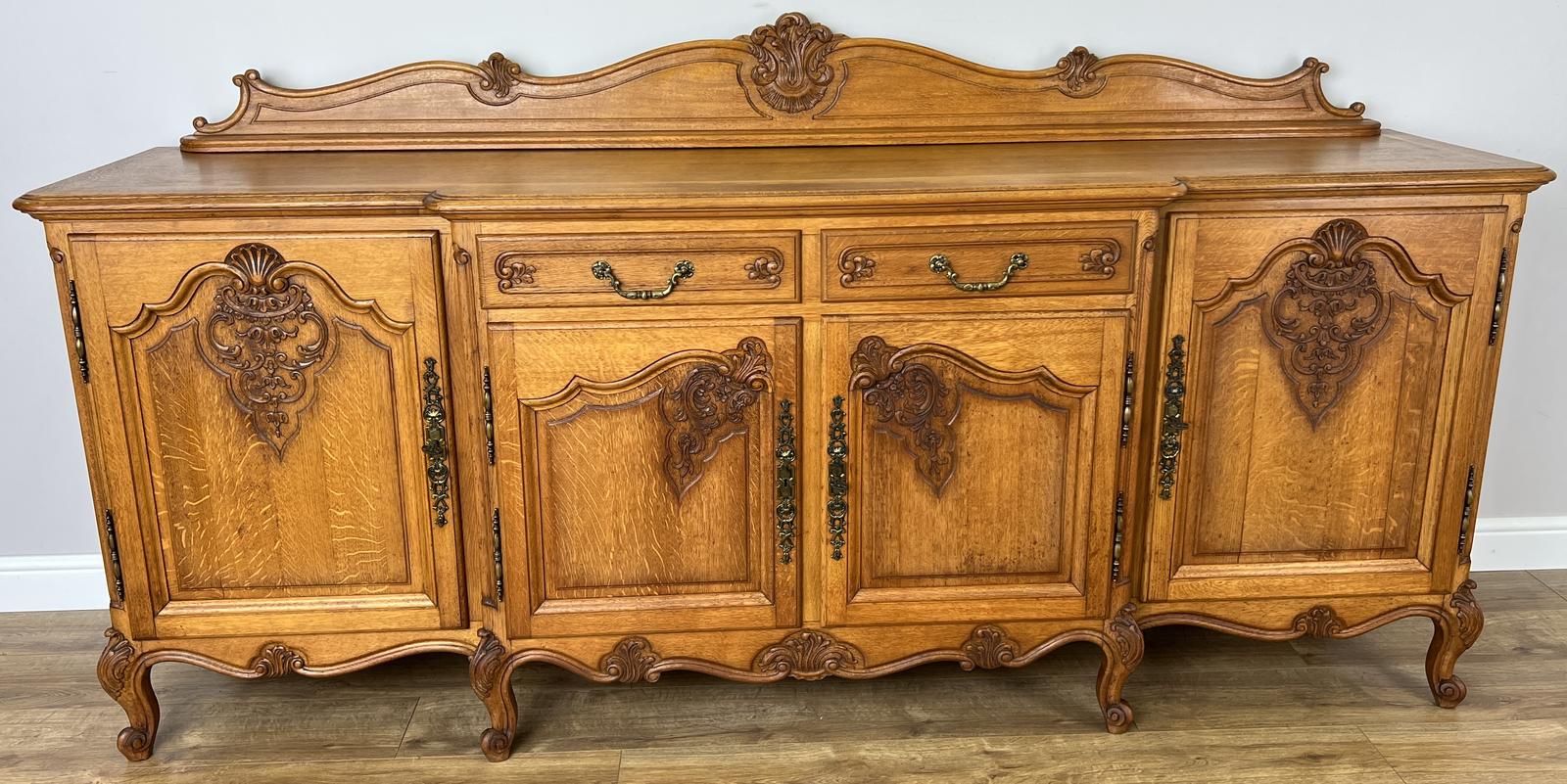 Sideboard Vintage French Oak 4 Door Cupboard Cabinet (1 of 16) Sideboard Vintage French Oak 4 Door Cupboard Cabinet (1 of 16)