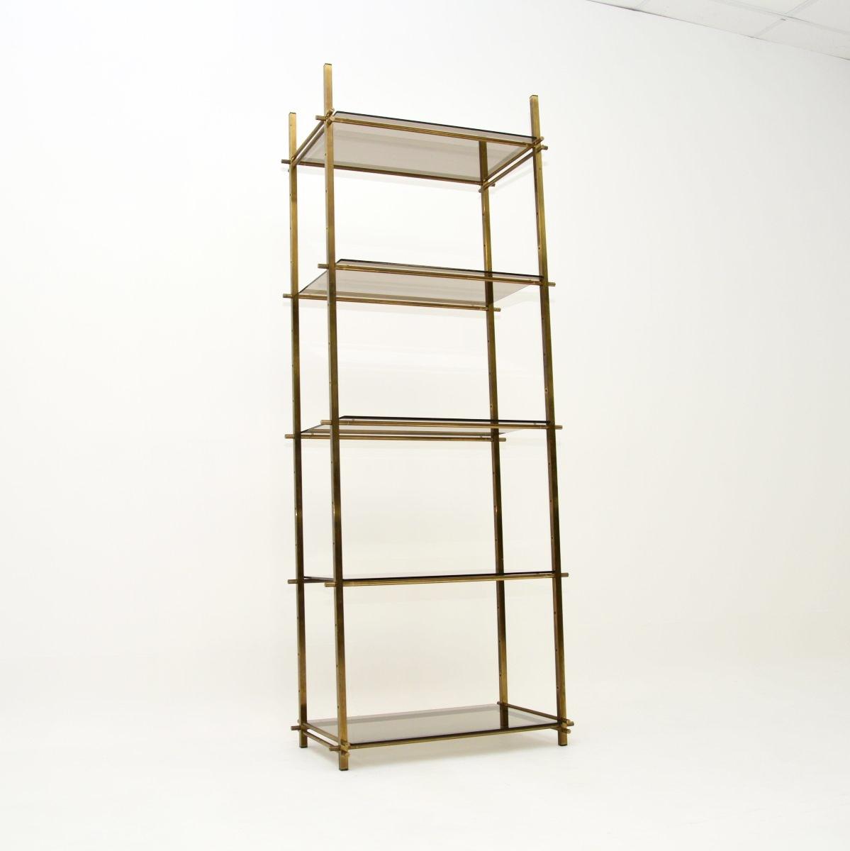 Vintage French Brass Etagere Display Cabinet (1 of 10)