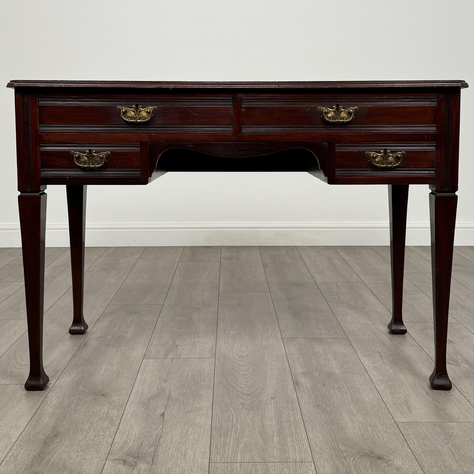 Antique 20th Century Writing Table in Mahogany (1 of 12)
