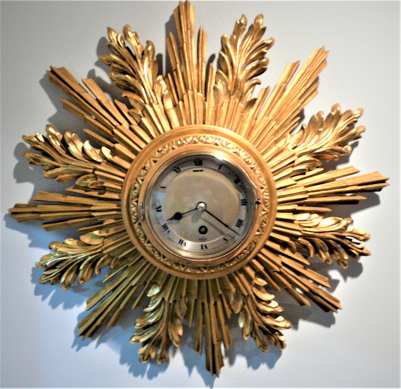 1946 Deco Sunburst Wall Timepiece by F.W. Elliott (1 of 8) 1946 Deco Sunburst Wall Timepiece by F.W. Elliott (1 of 8)