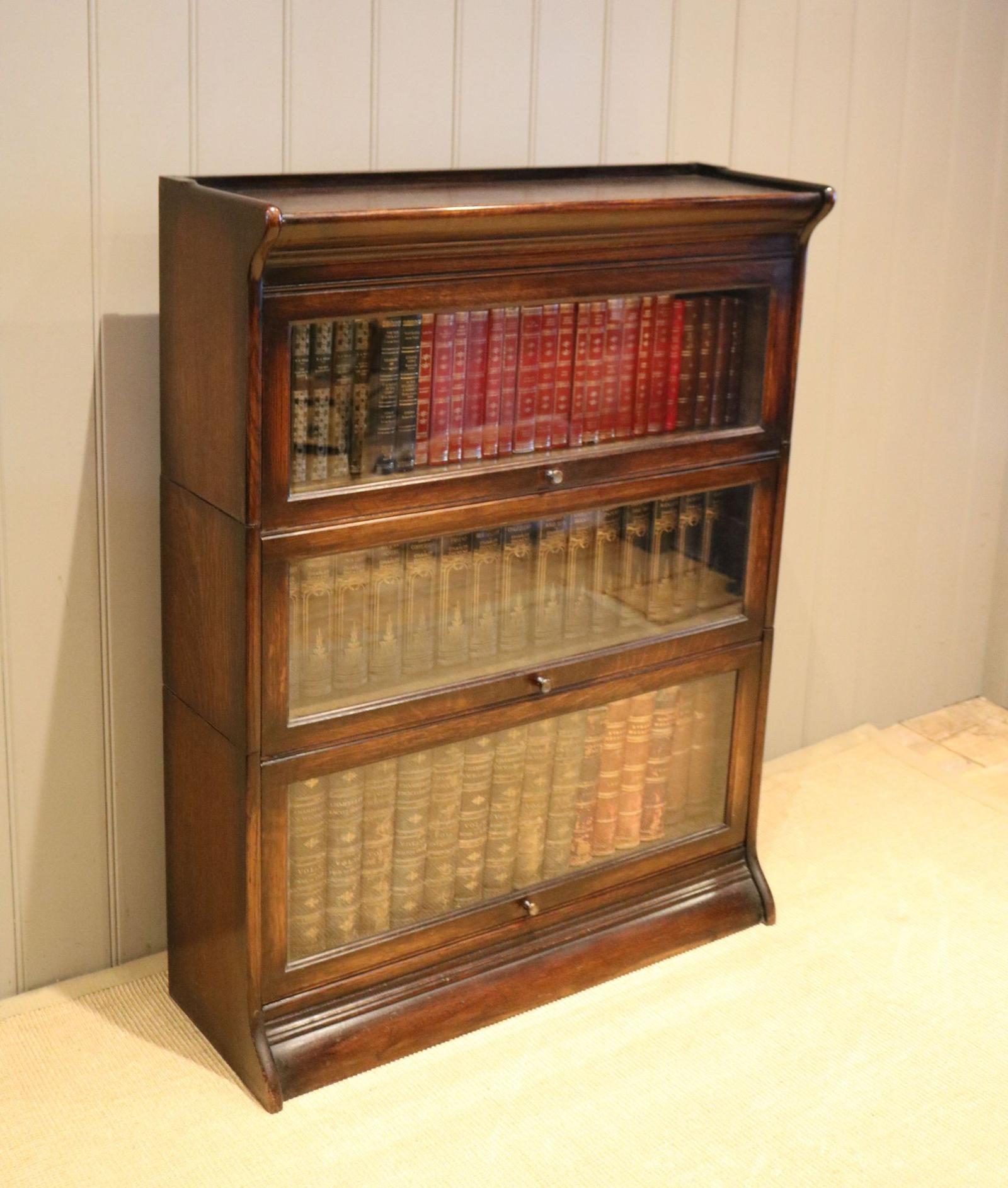 Oak Three Tier Globe Wernicke Style Bookcase (1 of 11) Oak Three Tier Globe Wernicke Style Bookcase (1 of 11)