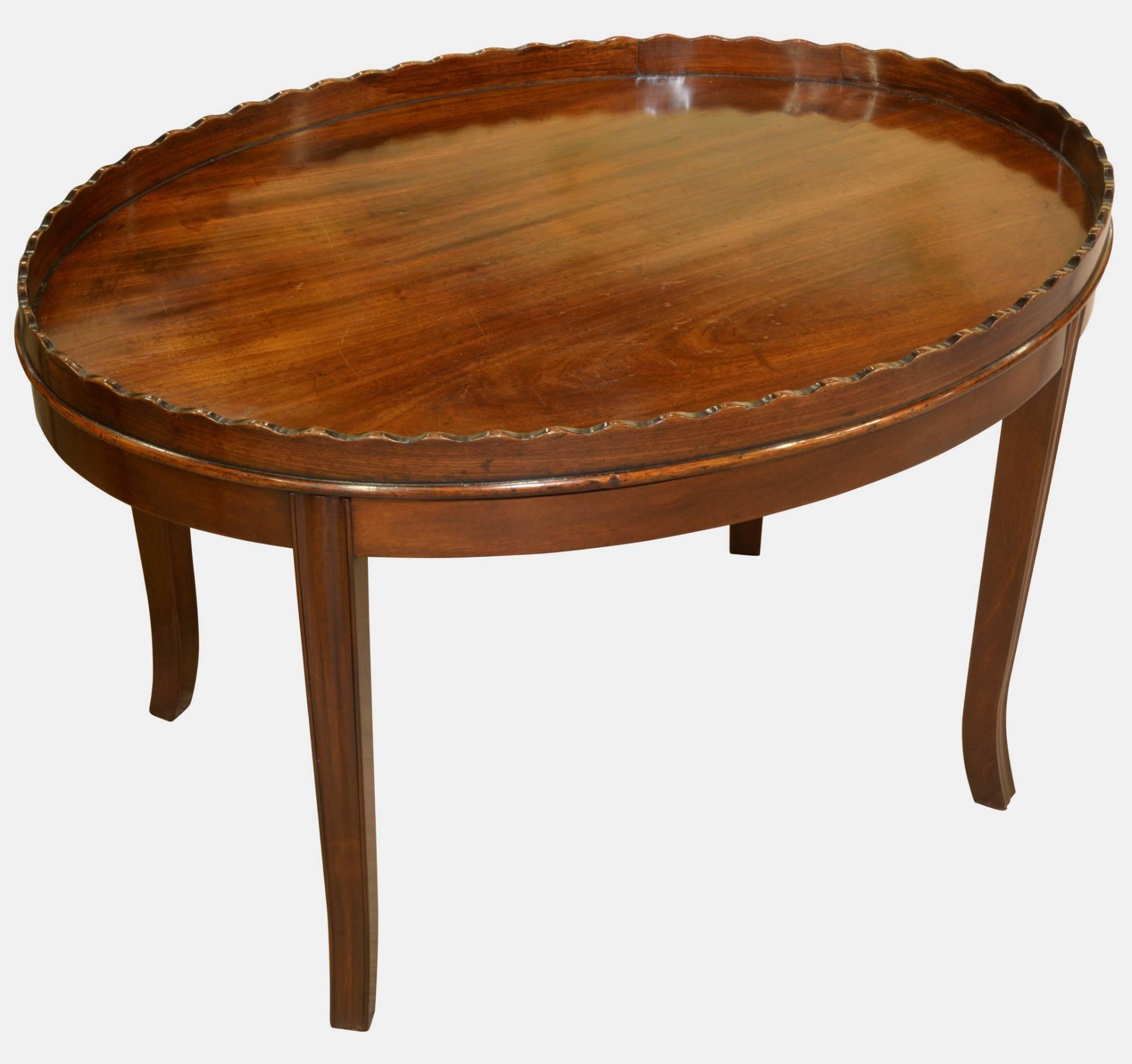 George III Hepplewhite Oval Mahogany Tray c.1790 (1 of 1) George III Hepplewhite Oval Mahogany Tray c.1790 (1 of 1)