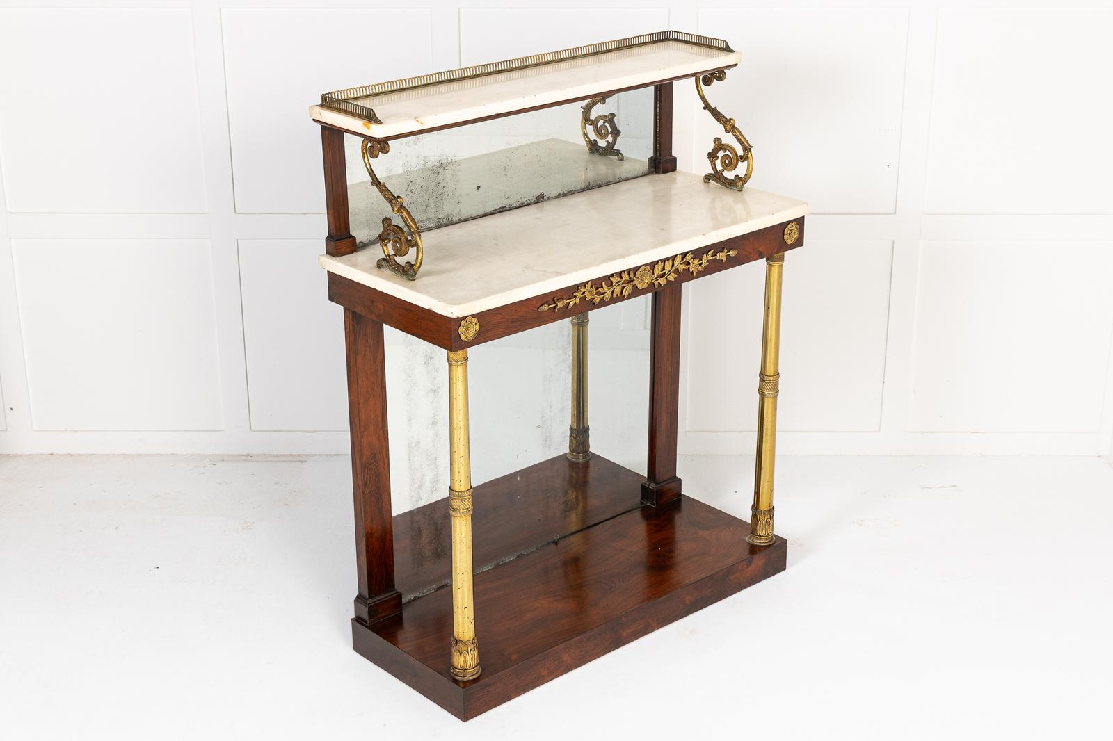 19th Century Regency Chiffonier with Marble Top (1 of 8)