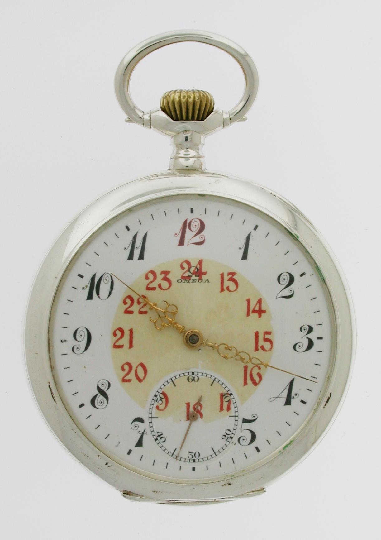 Original 0.800 Omega Silver P/W c.1915 (1 of 7) Original 0.800 Omega Silver P/W c.1915 (1 of 7)