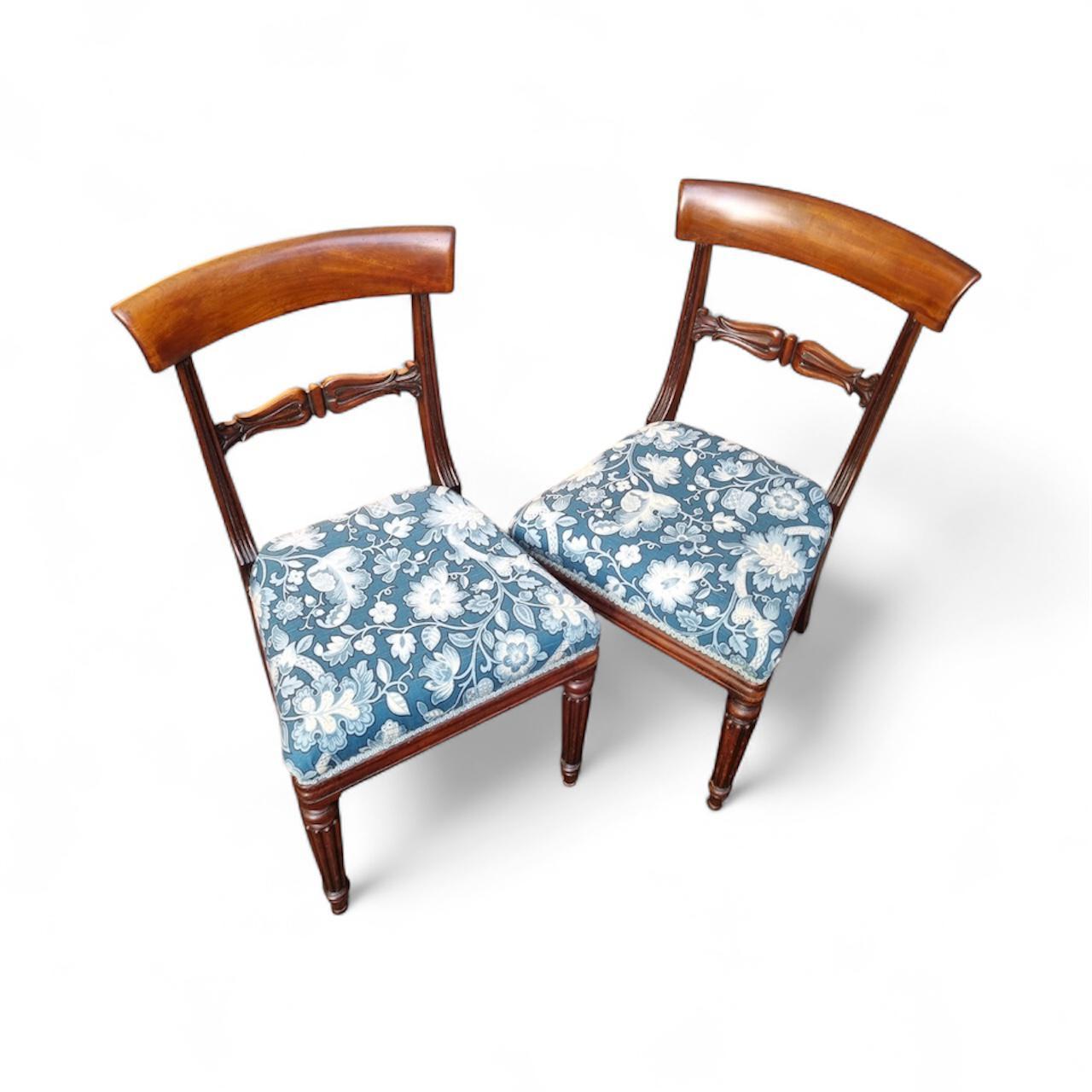 Antique William IV Mahogany Dining Chairs / Set of Two /c.1835 (1 of 9)