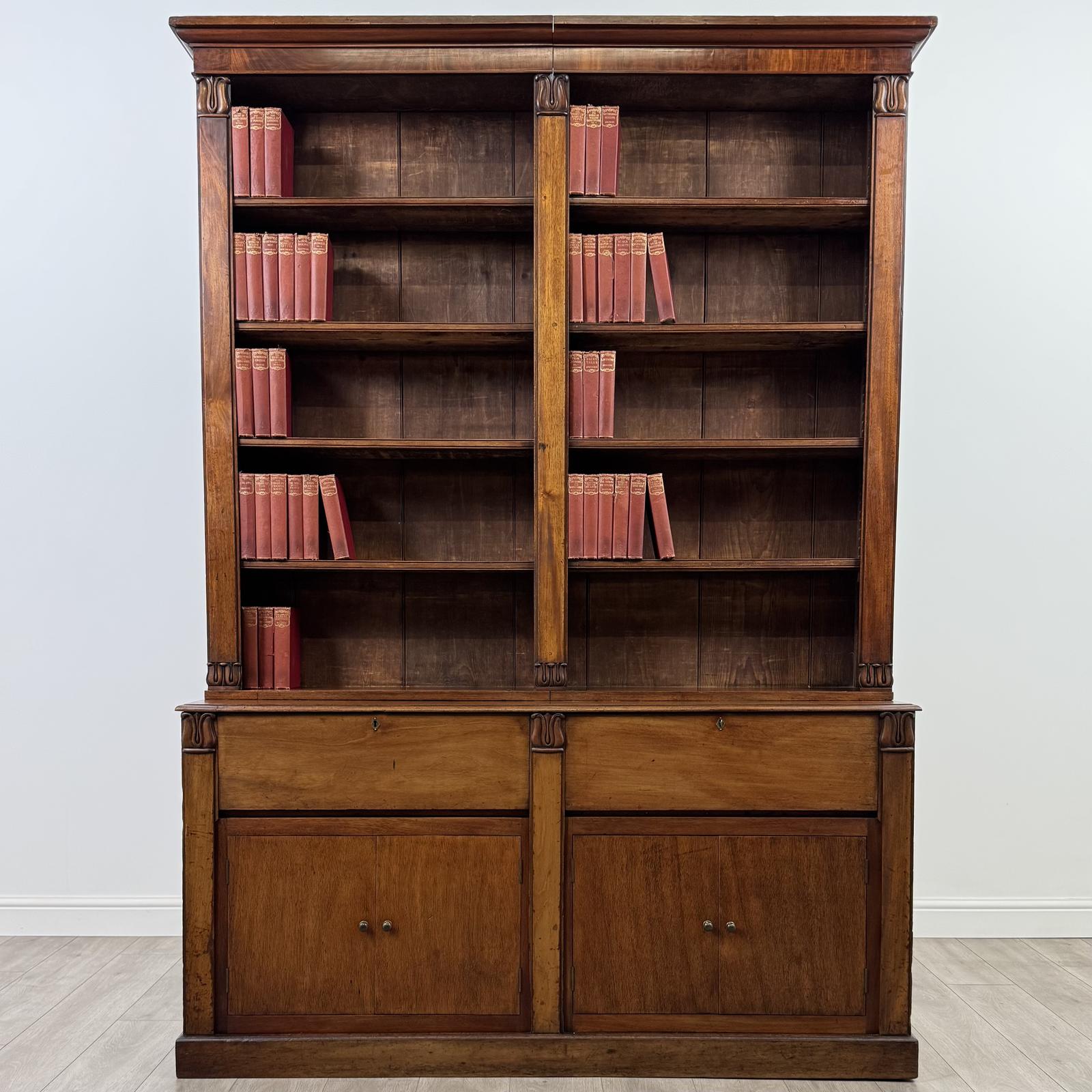 Antique 19th Century Good Quality Open Bookcase in Mahogany (1 of 11)