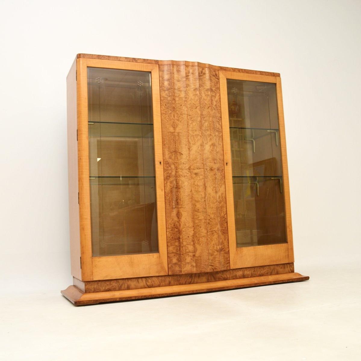 Art Deco Burr Walnut & Sycamore Bookcase / Cabinet by Epstein (1 of 10) Art Deco Burr Walnut & Sycamore Bookcase / Cabinet by Epstein (1 of 10)