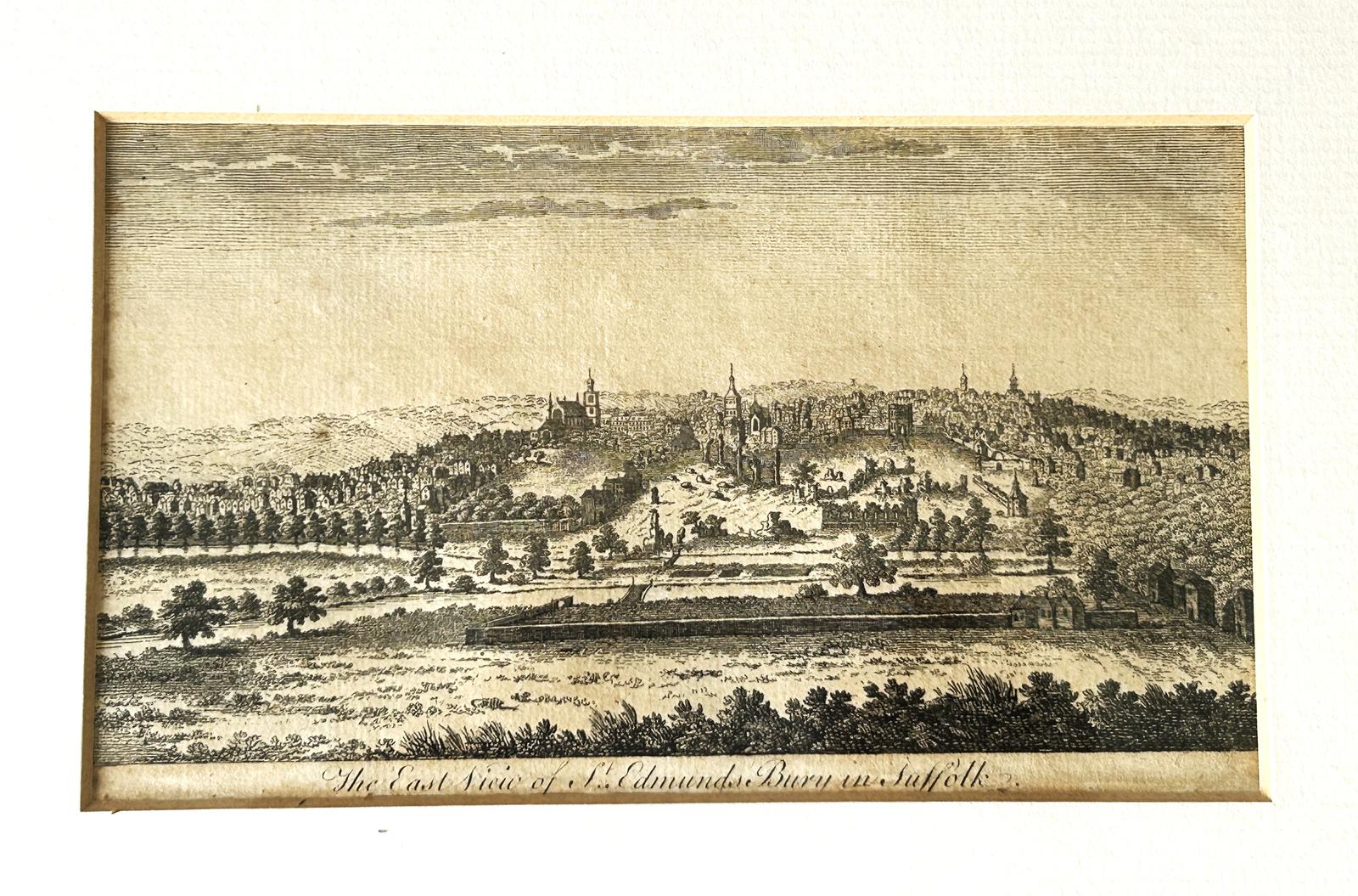 Georgian Copper Plate Engraving of Bury St. Edmunds (1 of 5)