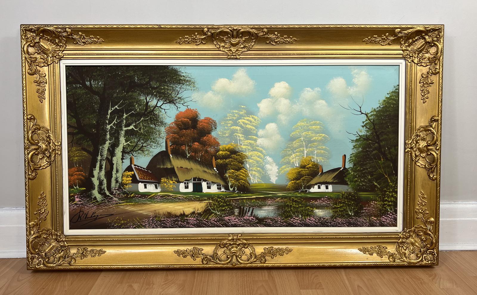 Vintage Oil Painting in Frame (1 of 8)