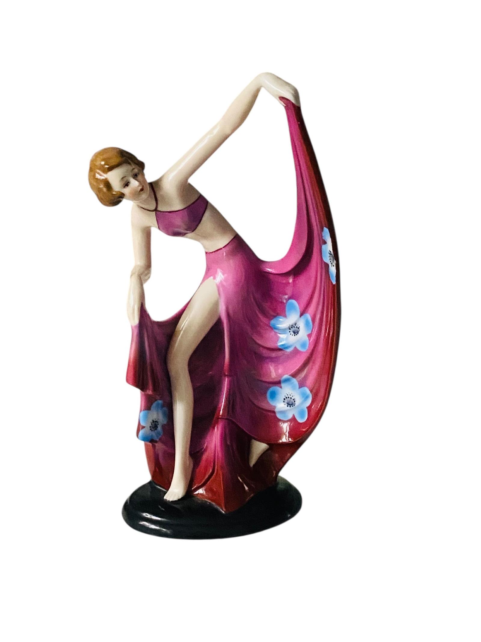 Art Deco German Porcelain Dancing Lady Fasold & Stauch c.1930 (1 of 12)