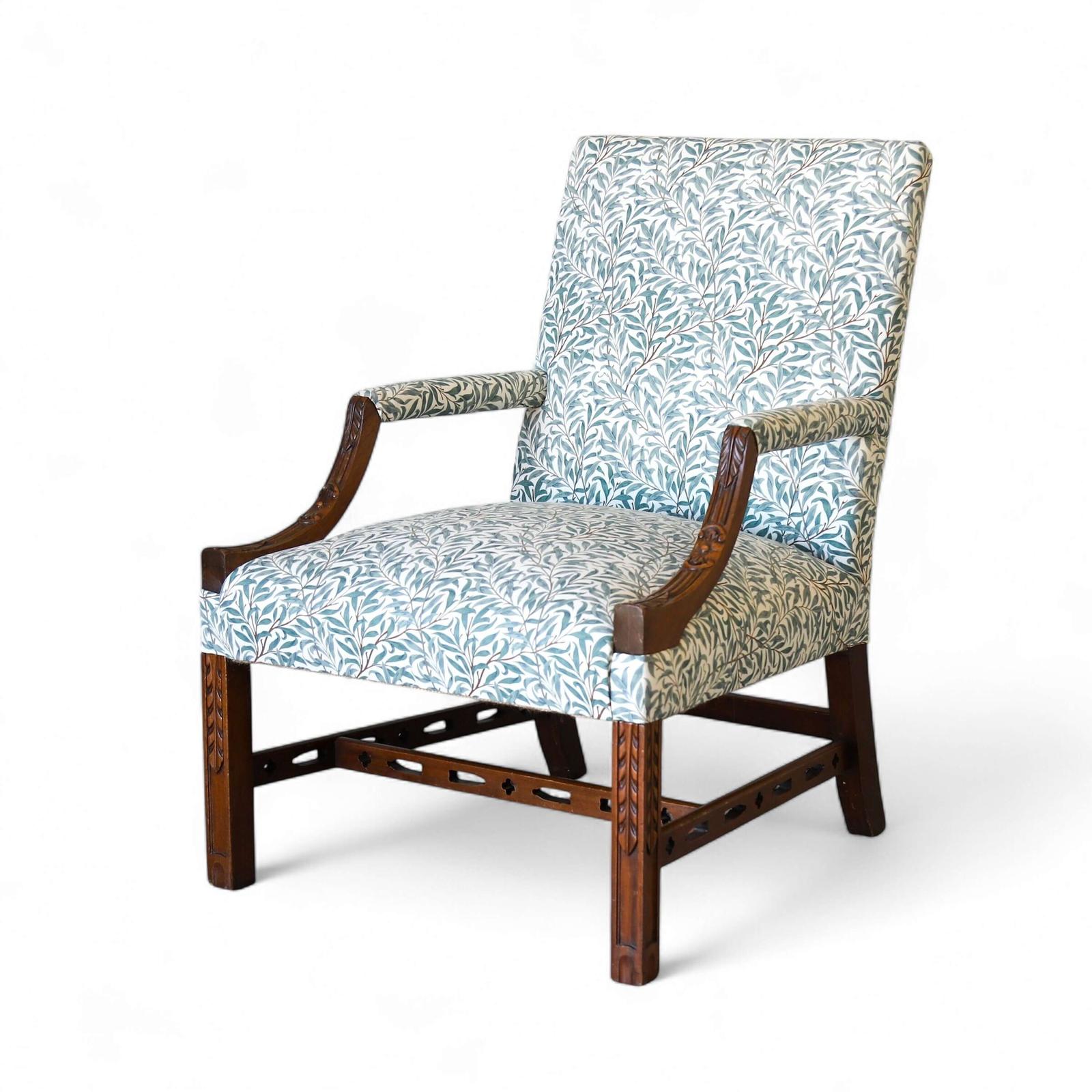 Large Early 20th Century c.1920 Open Armchair - Gainsborough Style (1 of 13)