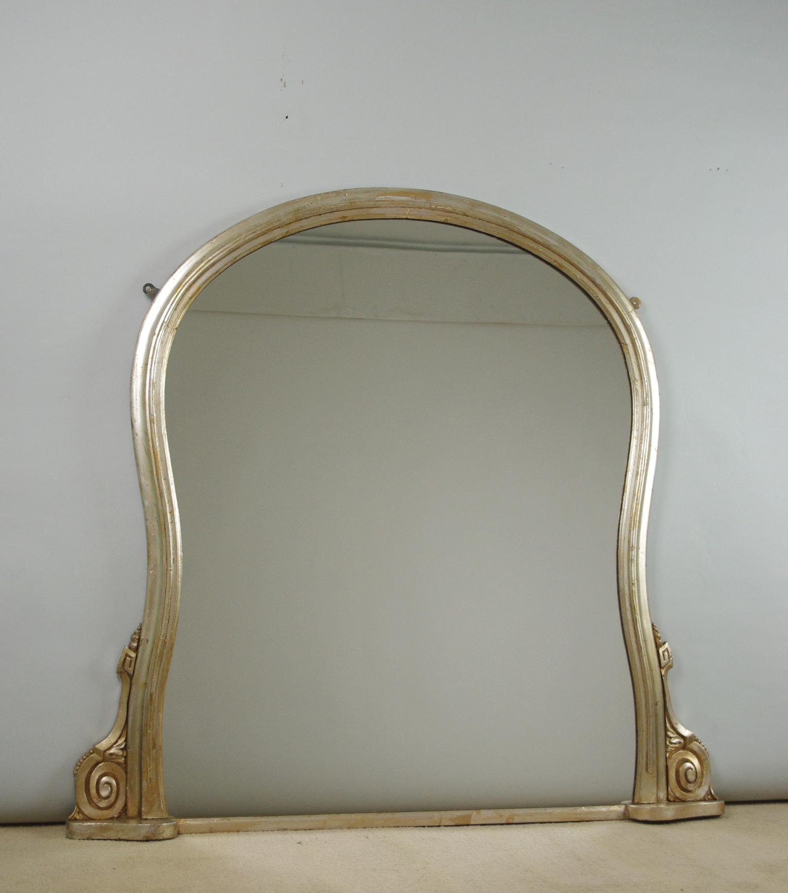 Victorian Silvered Overmantle Mirror (1 of 8)