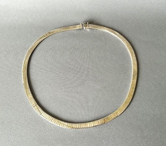 Modernist Silver Collar Necklace (1 of 7)