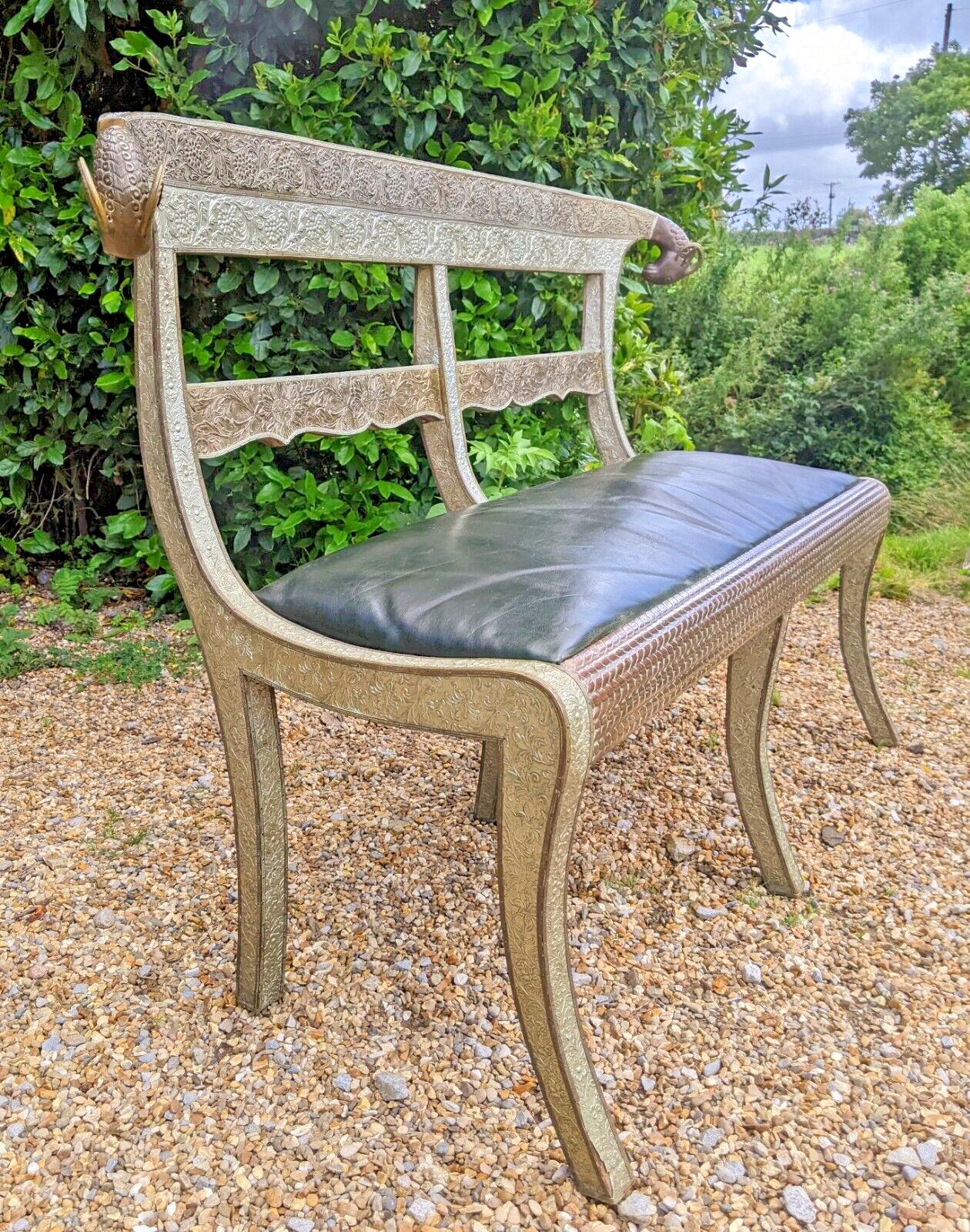 Anglo Indian Rams Head Wedding Bench (1 of 9)
