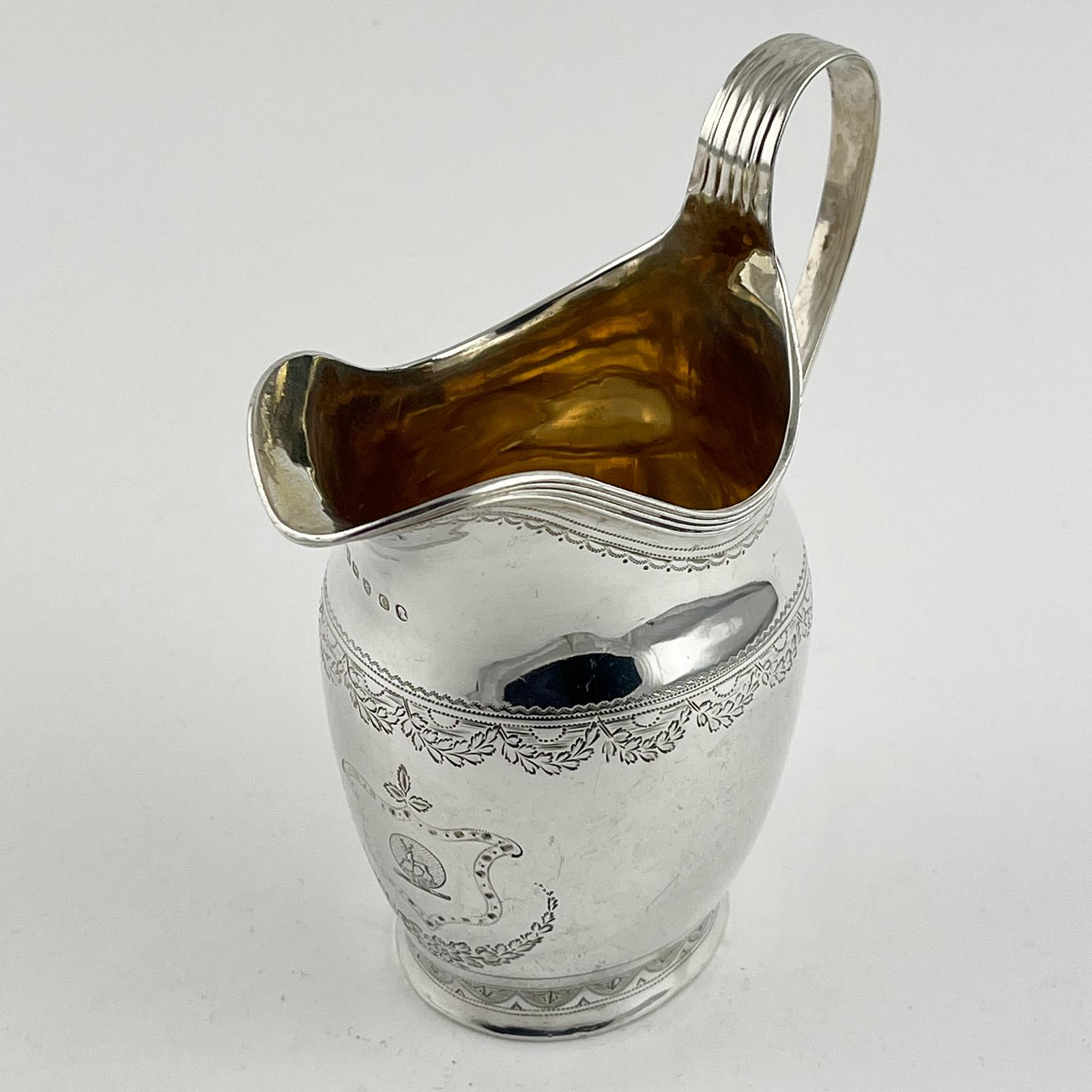 Charming George II Sterling Silver Cream Jug (1 of 6)