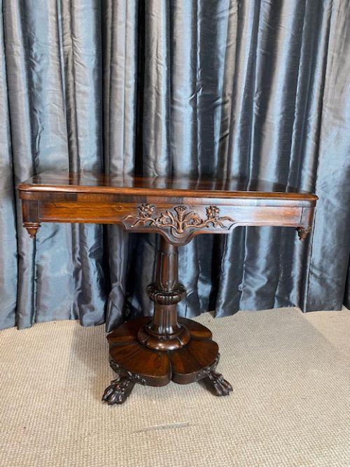 Rosewood Card Table (1 of 8)