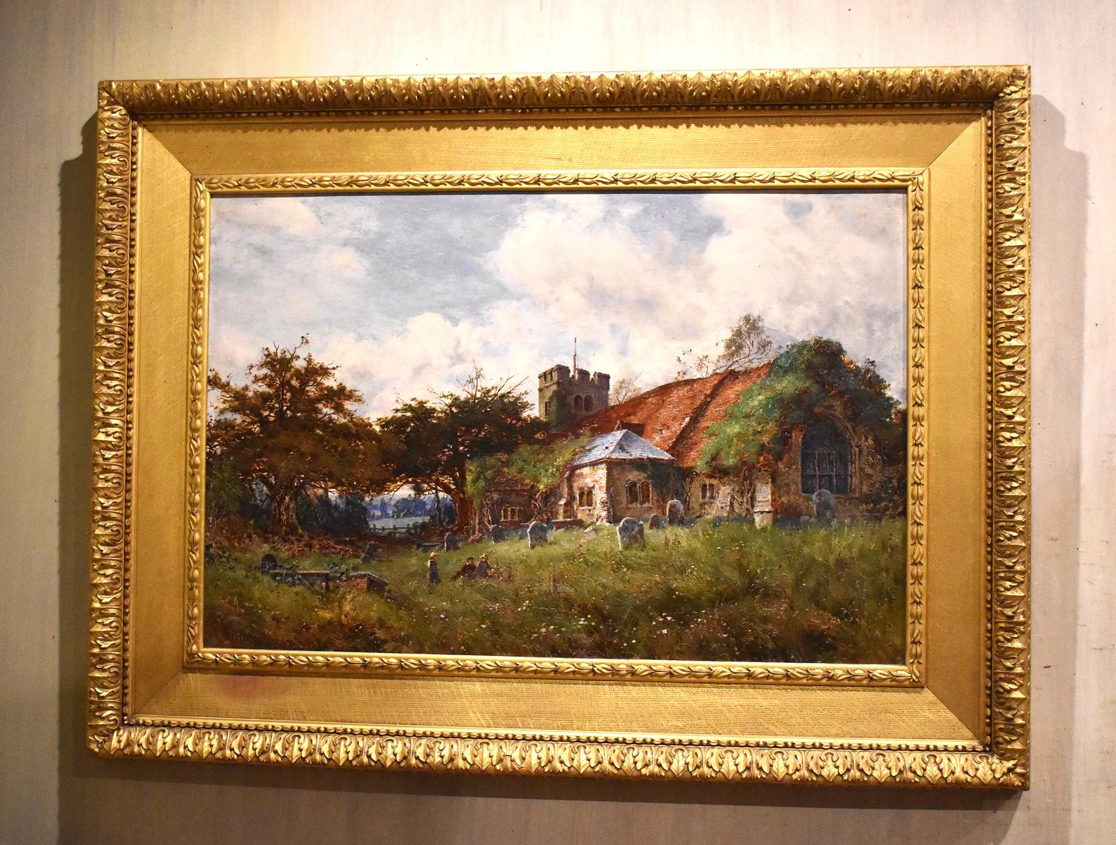 Large Victorian Landscape Oil Painting by James Elliot (1 of 6) Large Victorian Landscape Oil Painting by James Elliot (1 of 6)