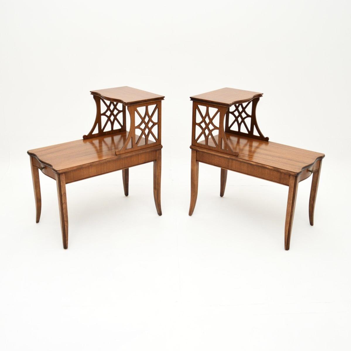 Pair of Regency Style Mahogany Side Tables (1 of 10) Pair of Regency Style Mahogany Side Tables (1 of 10)