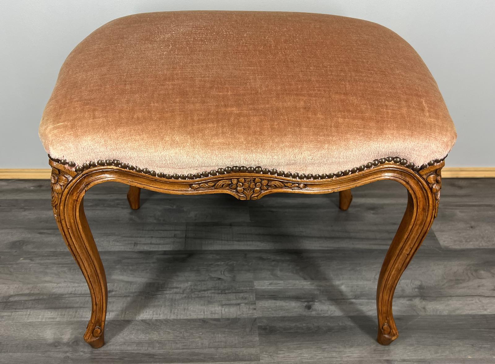 French Antique Footstool Dressing Table Stool Carved Wood (1 of 10) French Antique Footstool Dressing Table Stool Carved Wood (1 of 10)