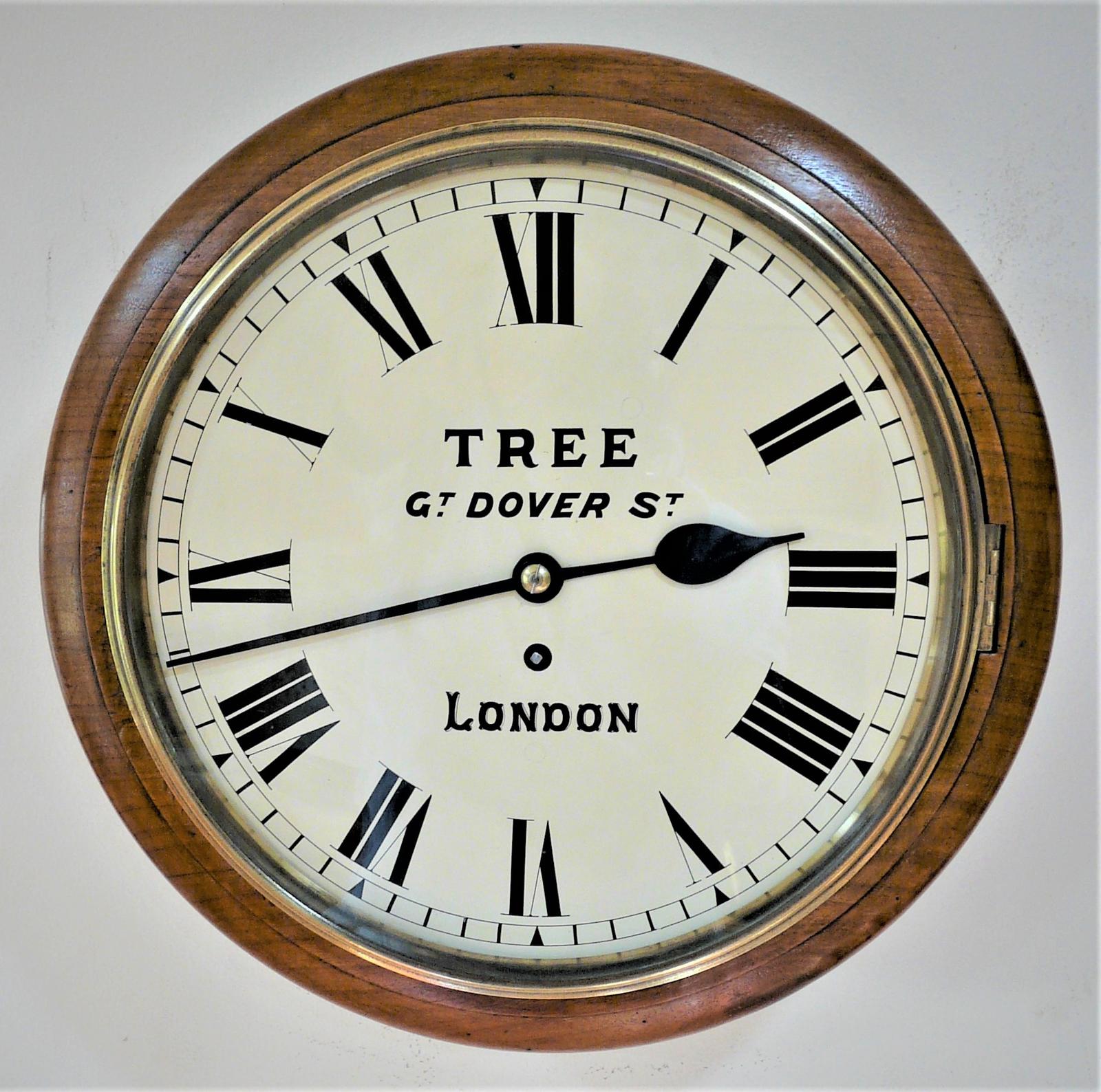 Splendid 12” English Fusee Dial Timepiece by Brothers James & Stephen Tree 1890 (1 of 6) Splendid 12” English Fusee Dial Timepiece by Brothers James & Stephen Tree 1890 (1 of 6)