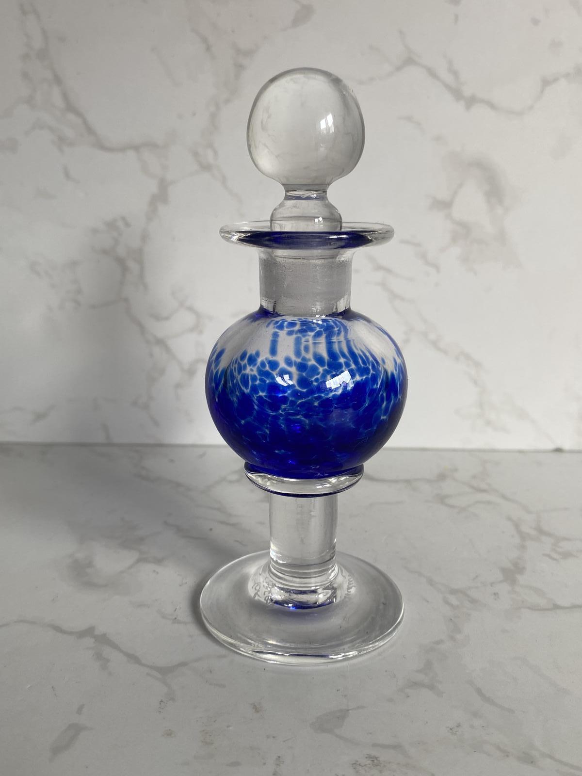 Liberty of London Sanders Studio Art Glass Perfume Bottle Signed Cobalt Blue (1 of 7) Liberty of London Sanders Studio Art Glass Perfume Bottle Signed Cobalt Blue (1 of 7)