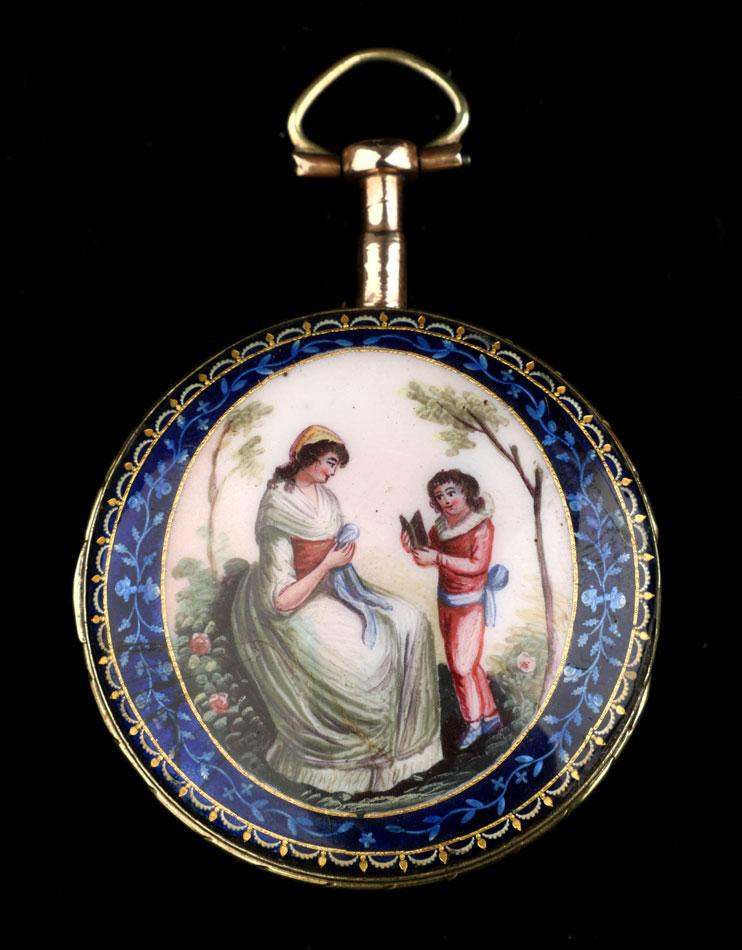 Antique Verge-fusee Pocket Watch with Leton Enamel. France, Circa 1800 (1 of 14)