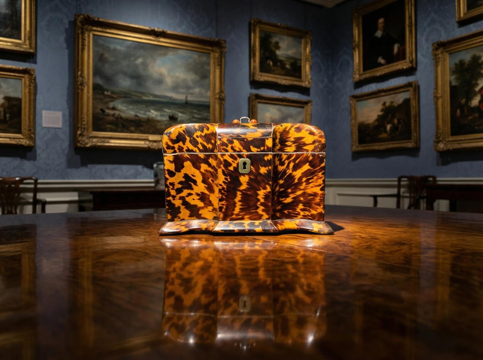 TORTOISE SHELL TEA CADDY CIRCA 1750’s ONE OF THE BEST (1 of 12) TORTOISE SHELL TEA CADDY CIRCA 1750’s ONE OF THE BEST (1 of 12)