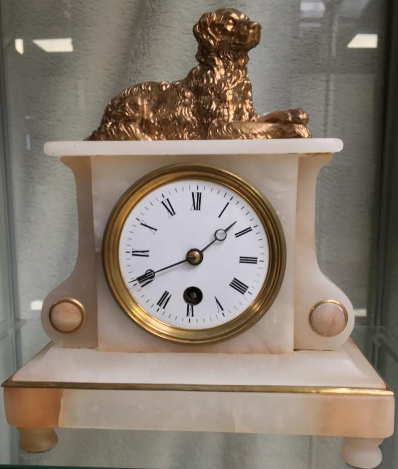 French Alabaster Eight Day Clock (1 of 4)
