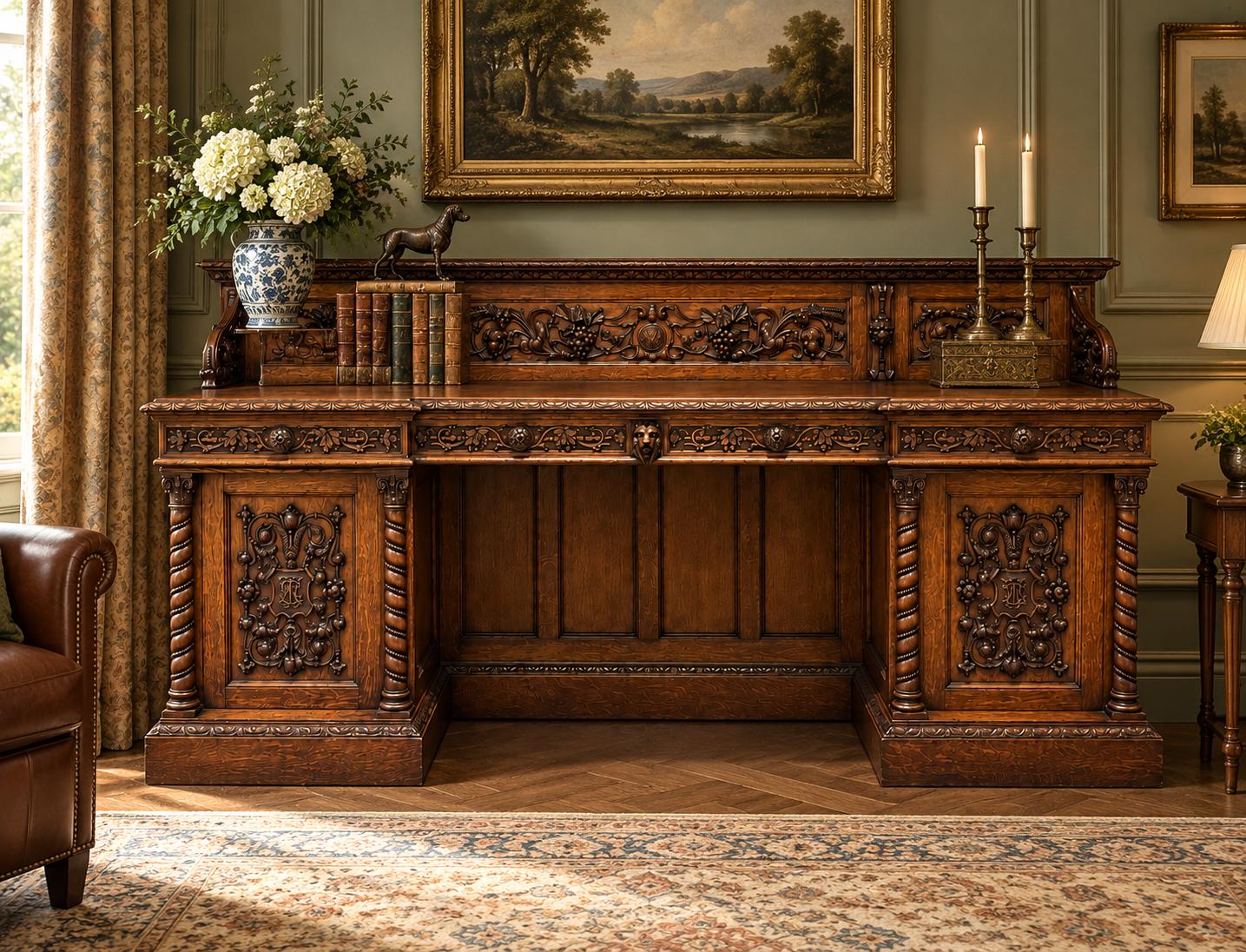 Exceptional Victorian Carved Oak Sideboard - Dated 1866 (1 of 18) Exceptional Victorian Carved Oak Sideboard - Dated 1866 (1 of 18)