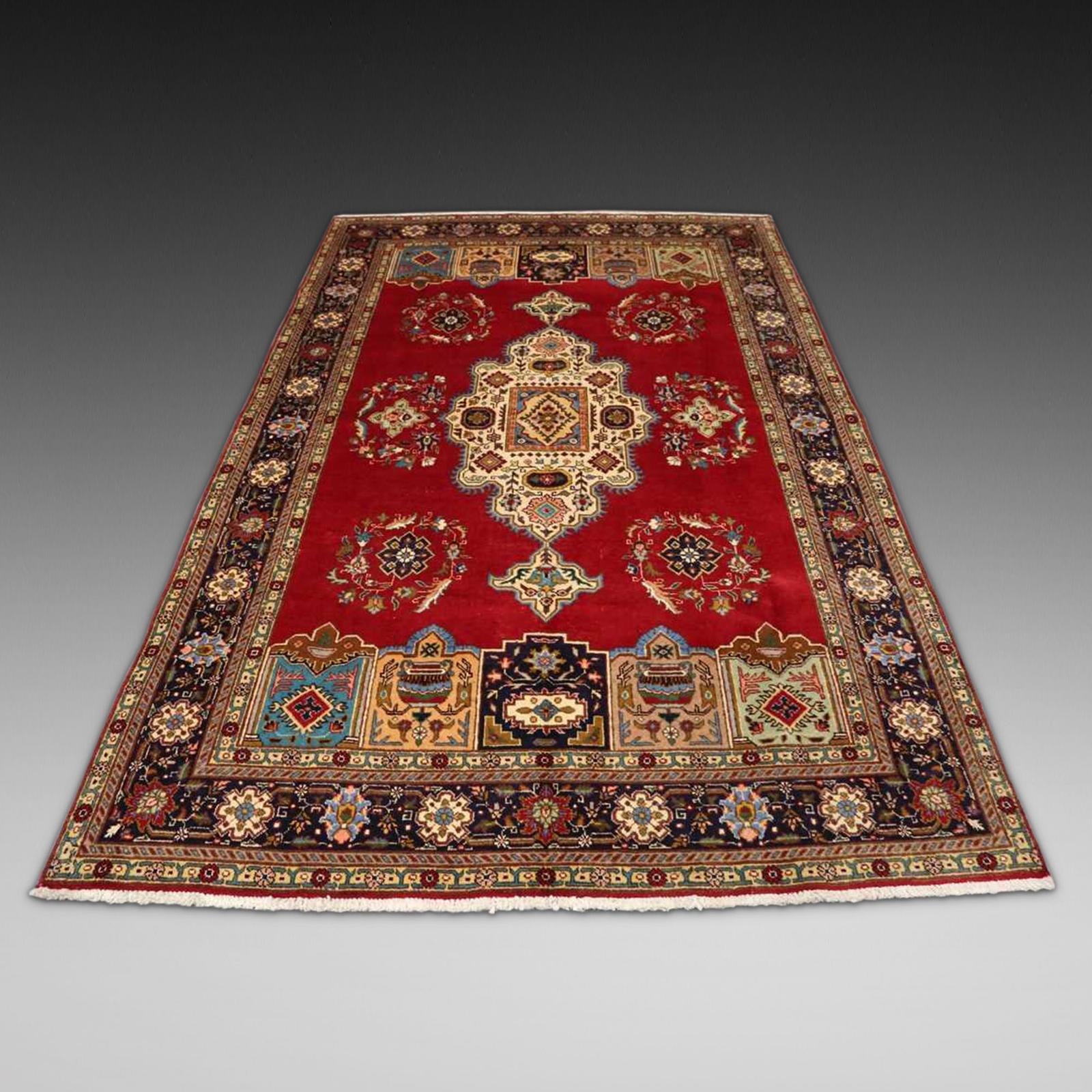 Persian Tabriz Hand Woven Woolen Carpet (1 of 6)
