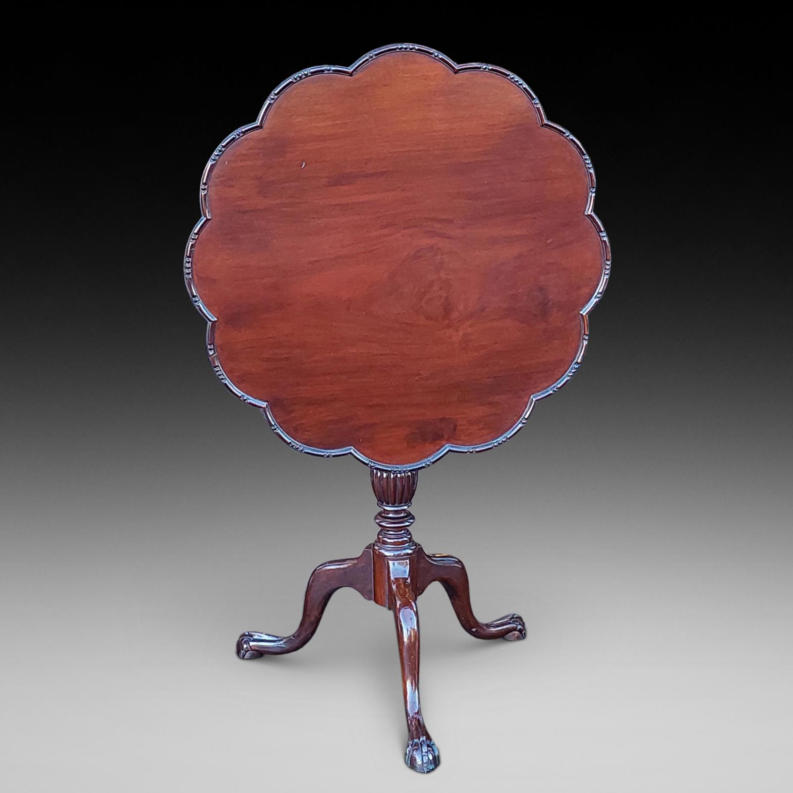 19thc Mahogany Tilt Top Tripod Table (1 of 9)