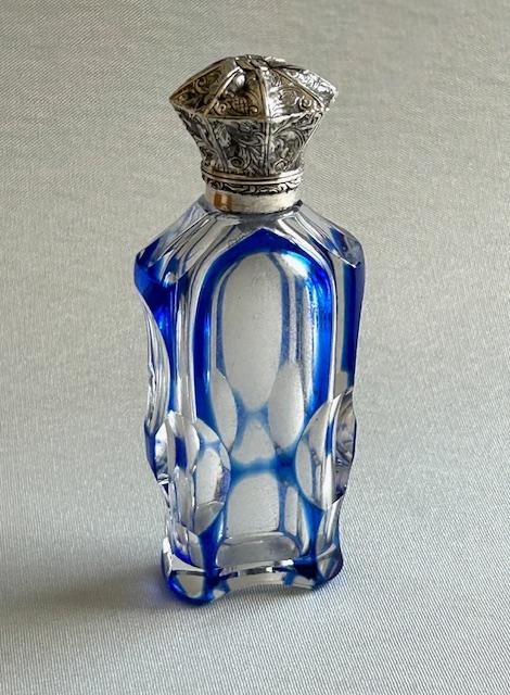 French Silver Mounted 19th Century Cut Glass Scent Bottle (1 of 7)