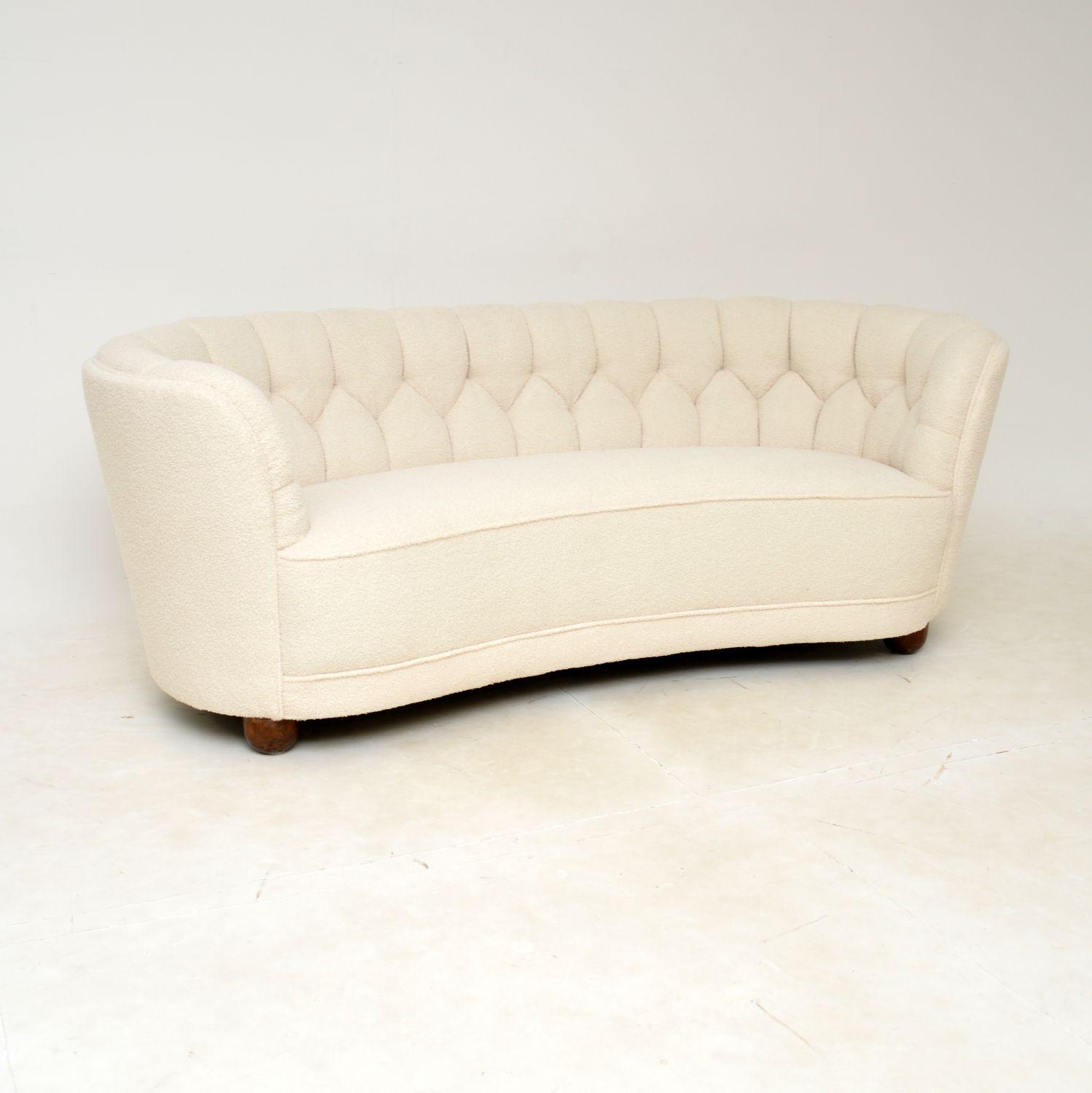 Vintage Danish Curved Cocktail Sofa (1 of 10) Vintage Danish Curved Cocktail Sofa (1 of 10)