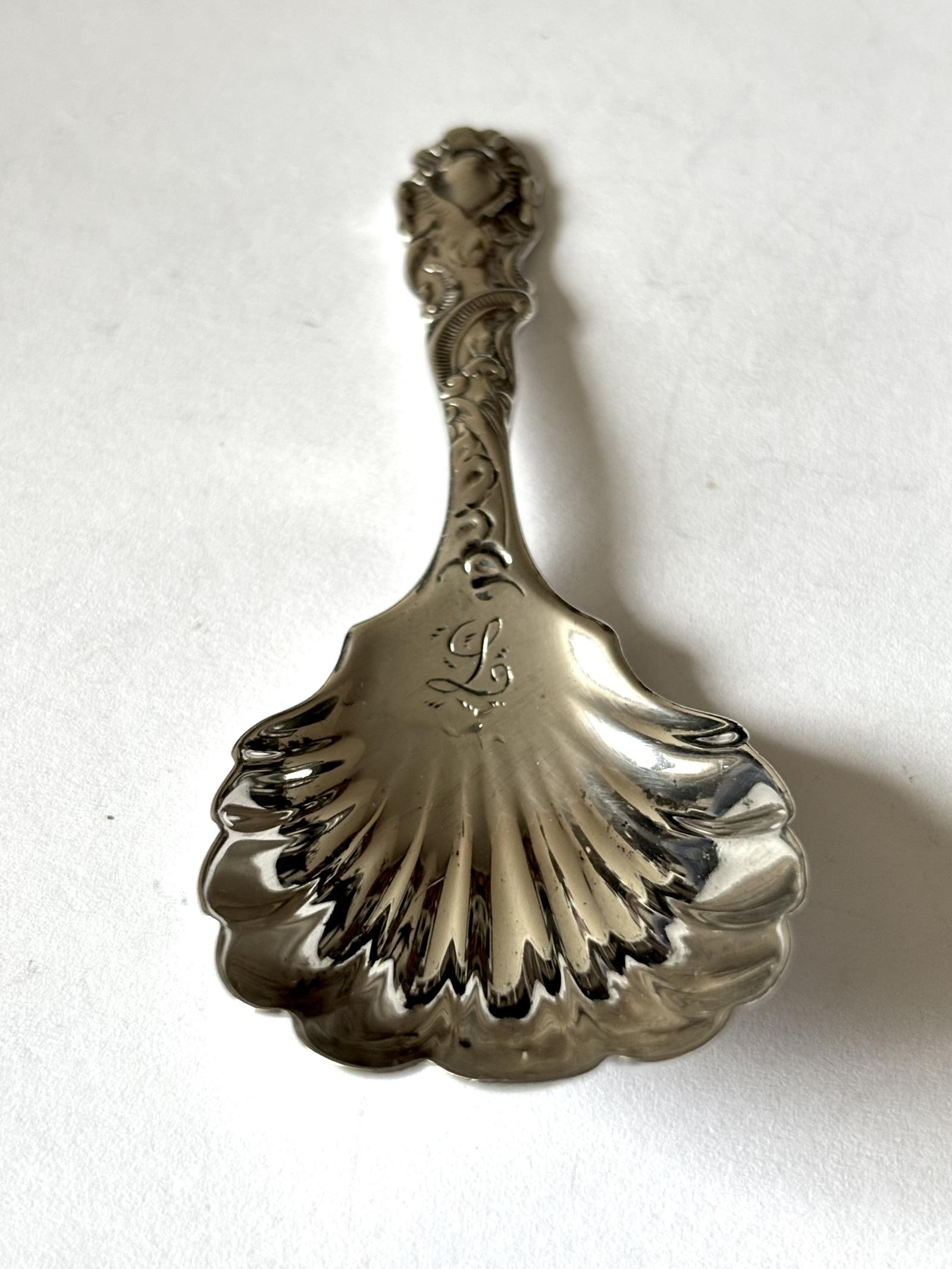 Victorian Silver Shell Caddy Spoon Josiah Williams Co London 1900 (1 of 9)
