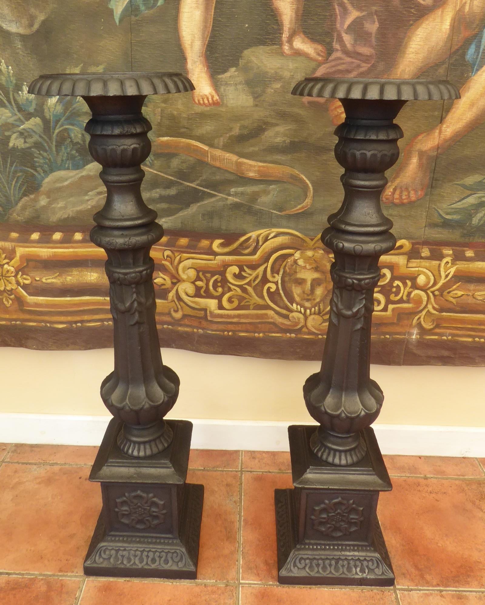 Candlesticks Cast Iron Height 41 Inch 1860 (1 of 16) Candlesticks Cast Iron Height 41 Inch 1860 (1 of 16)