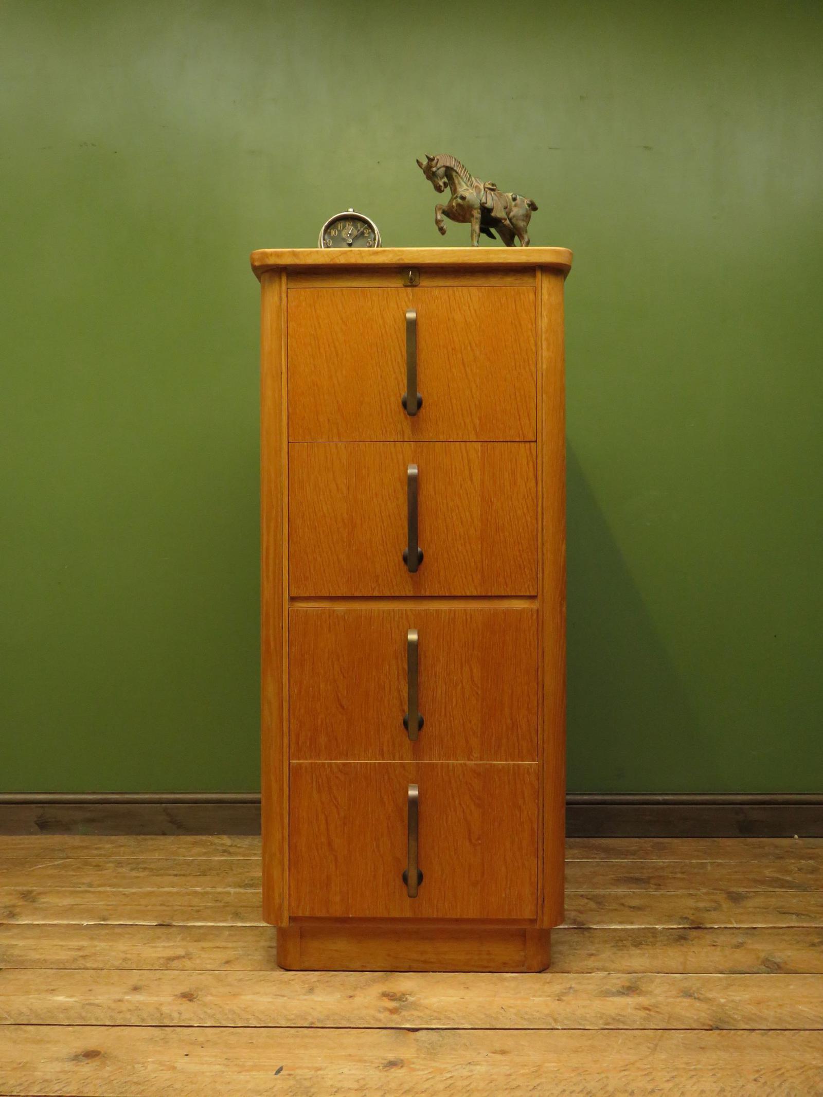Vintage 1950's Oak Filing Cabinet by Abbess (1 of 18)