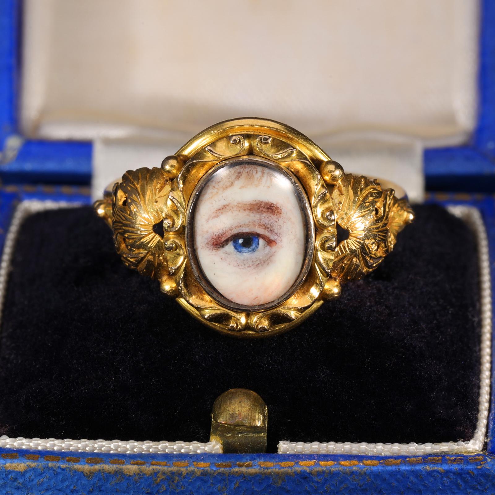 The Antique Georgian Lover's Eye Ring (1 of 7)