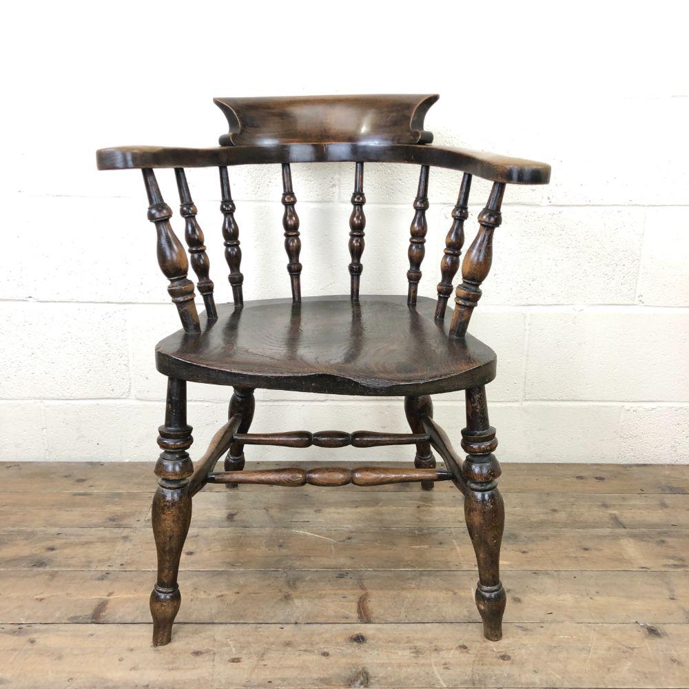 Antique Beech & Elm Smoker’s Bow Armchair (1 of 9) Antique Beech & Elm Smoker’s Bow Armchair (1 of 9)