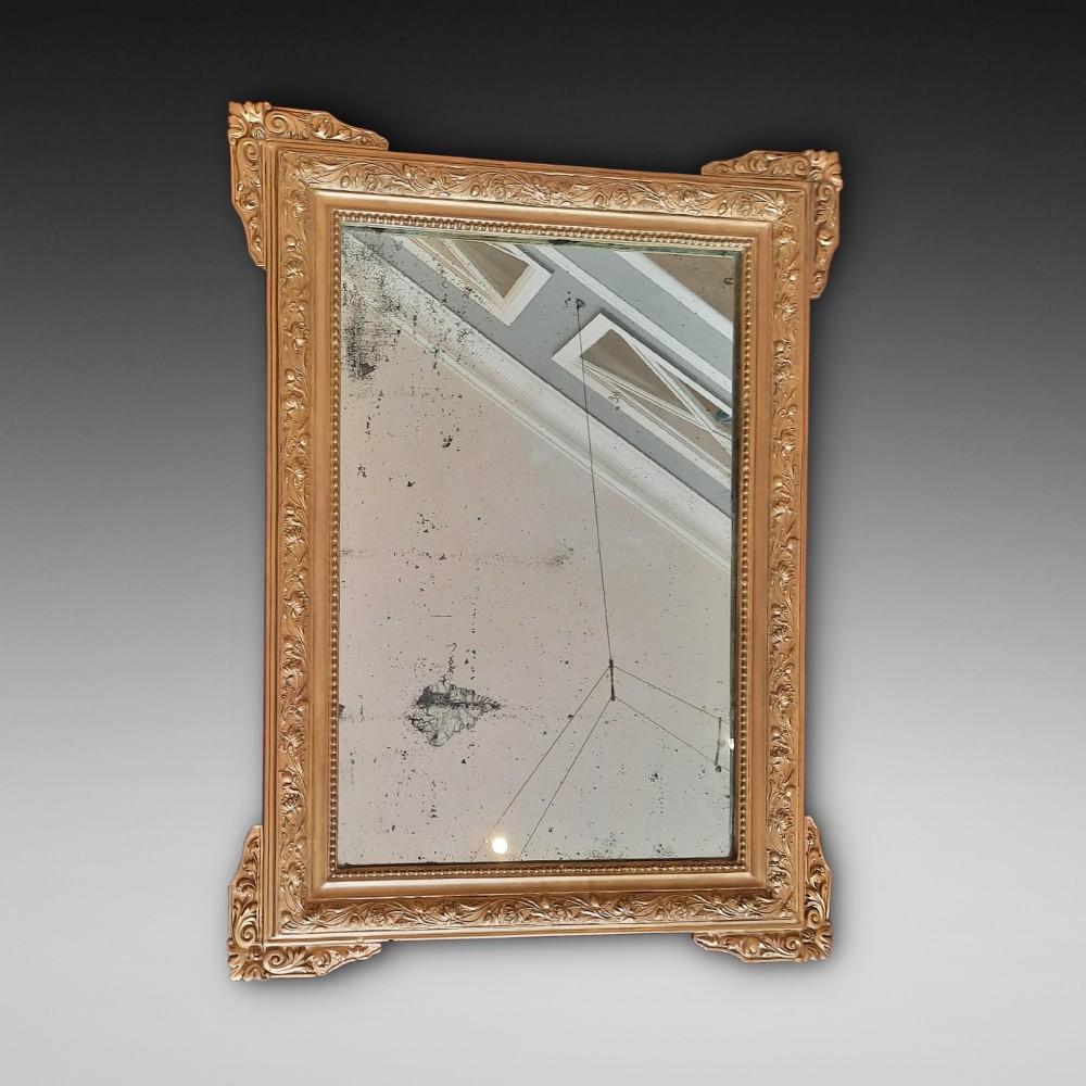19th Century Giltwood & Gesso Wall Mirror (1 of 4)