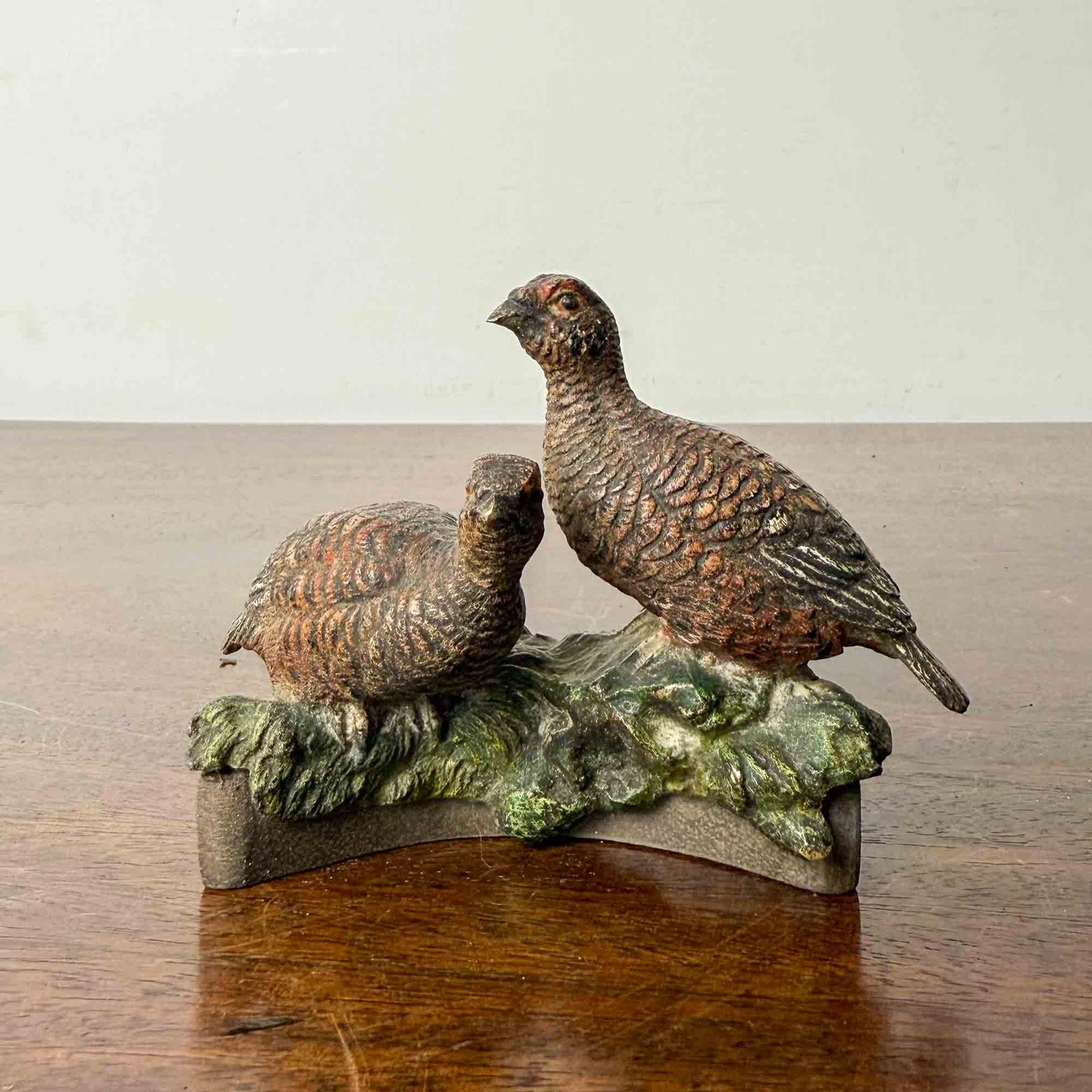 Austrian Bronze Pair of Grouse (1 of 8) Austrian Bronze Pair of Grouse (1 of 8)