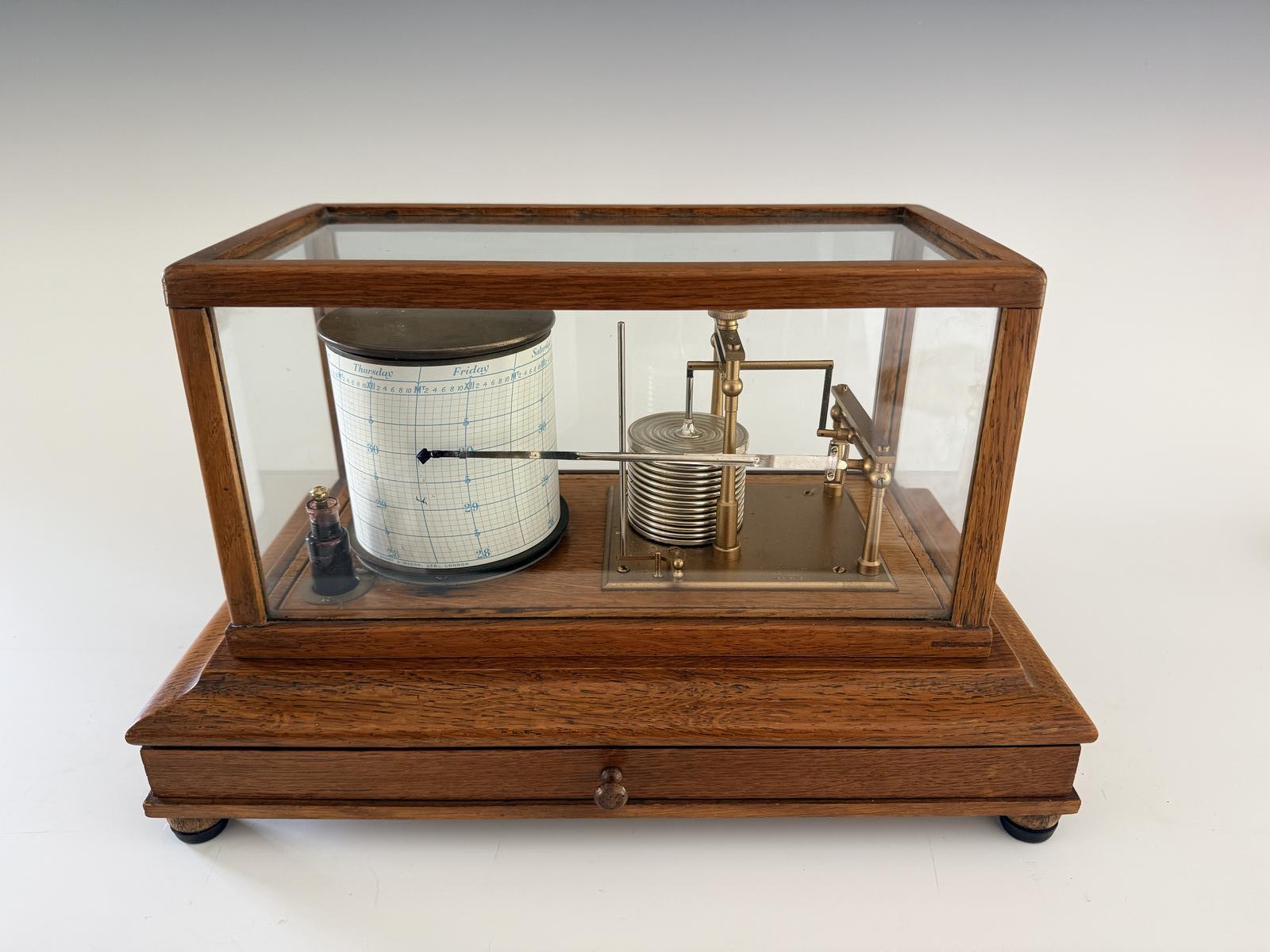 Short & Mason Barograph in Golden Oak (1 of 7) Short & Mason Barograph in Golden Oak (1 of 7)