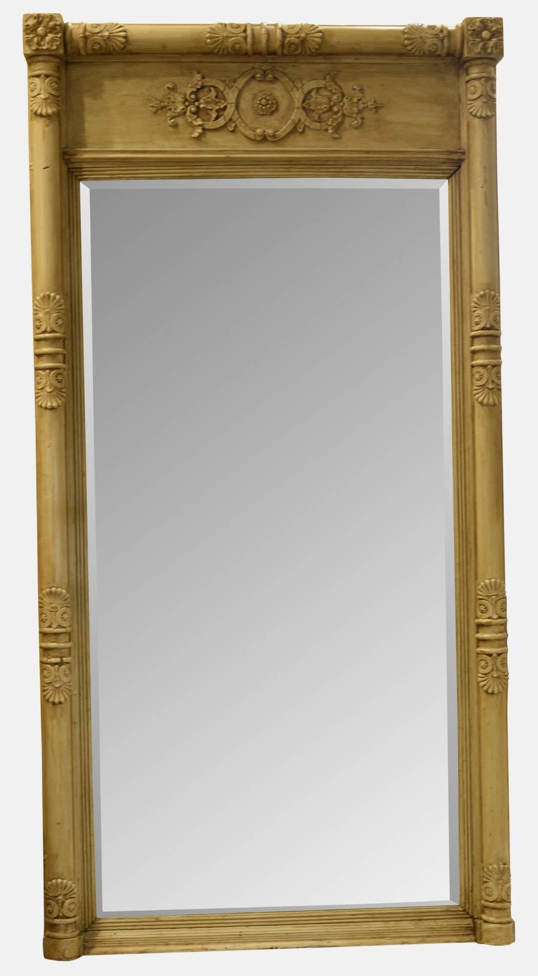 Tall Painted Pier Mirror c.1835 (1 of 1) Tall Painted Pier Mirror c.1835 (1 of 1)