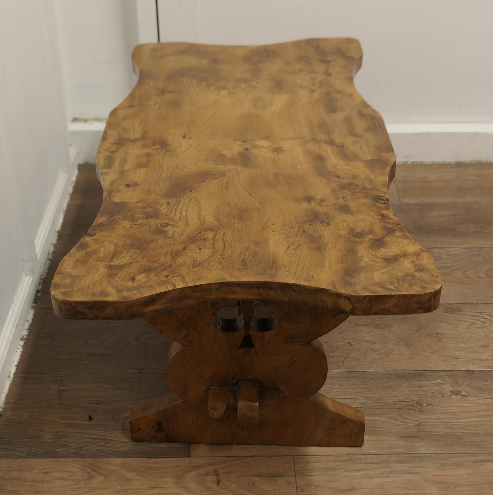 A Chunky Solid Elm Irish Coffee Table (1 of 5) A Chunky Solid Elm Irish Coffee Table (1 of 5)