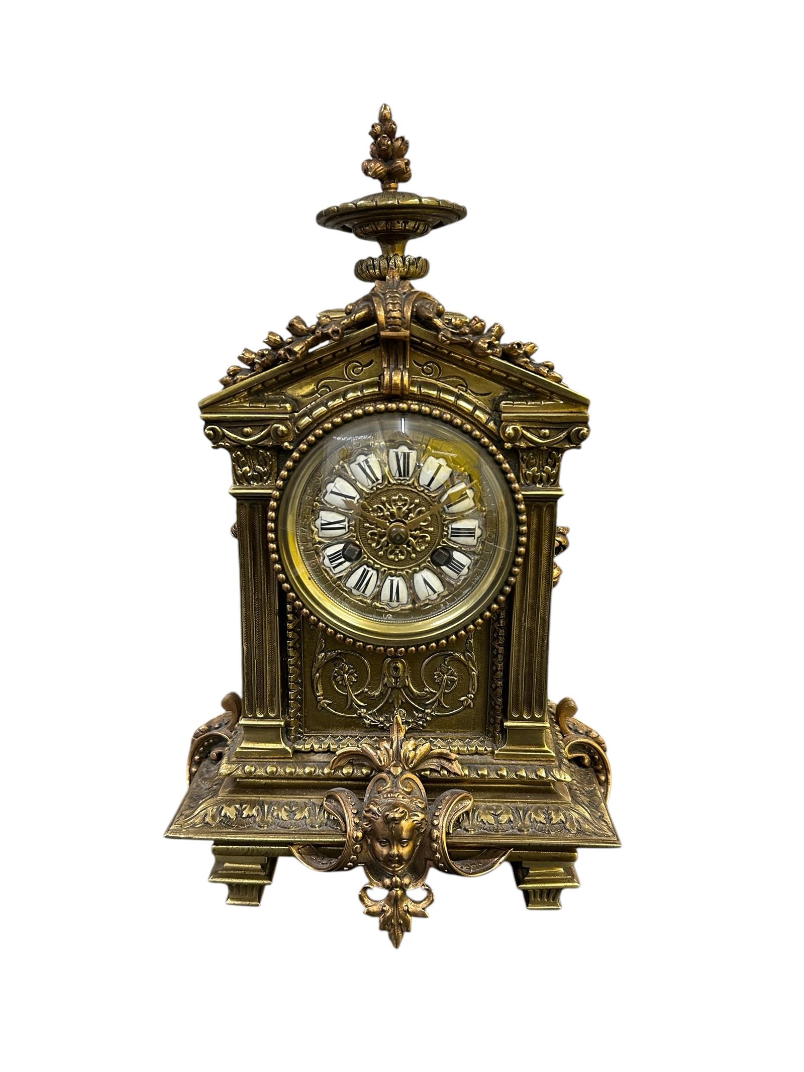 Fabulous Antique French Ormolu Mantel Clock (1 of 7)