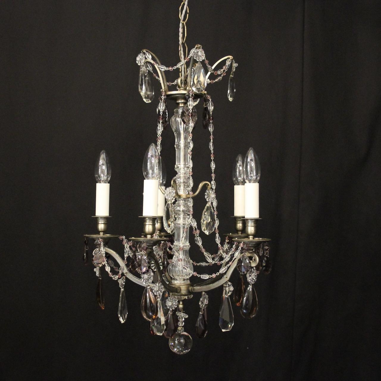 French Silver Gilded 5 Light Antique Chandelier (1 of 10) French Silver Gilded 5 Light Antique Chandelier (1 of 10)