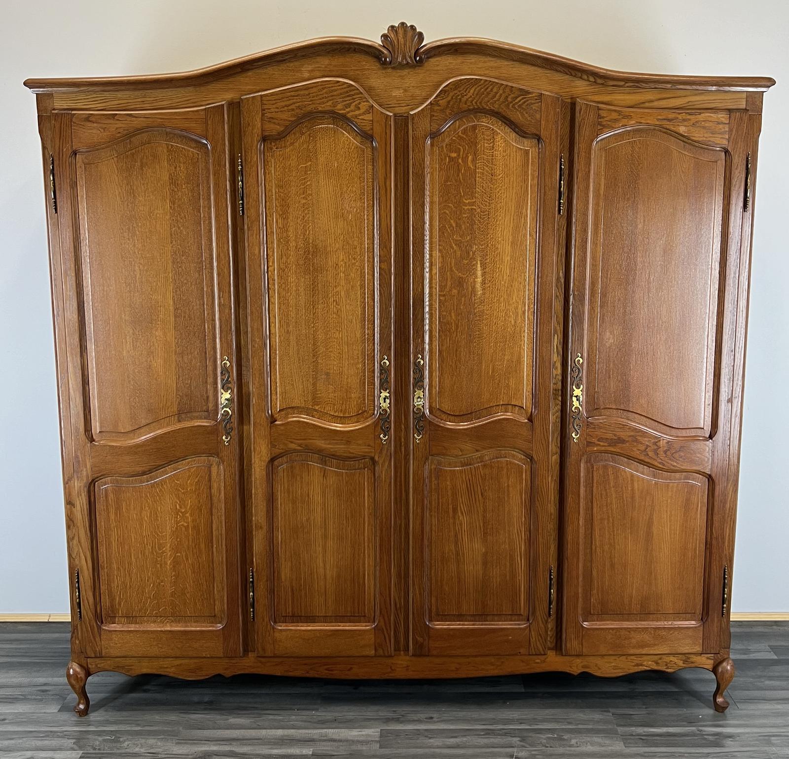 Amazing French Carved 4 Door Armoire Wardrobe (1 of 9) Amazing French Carved 4 Door Armoire Wardrobe (1 of 9)