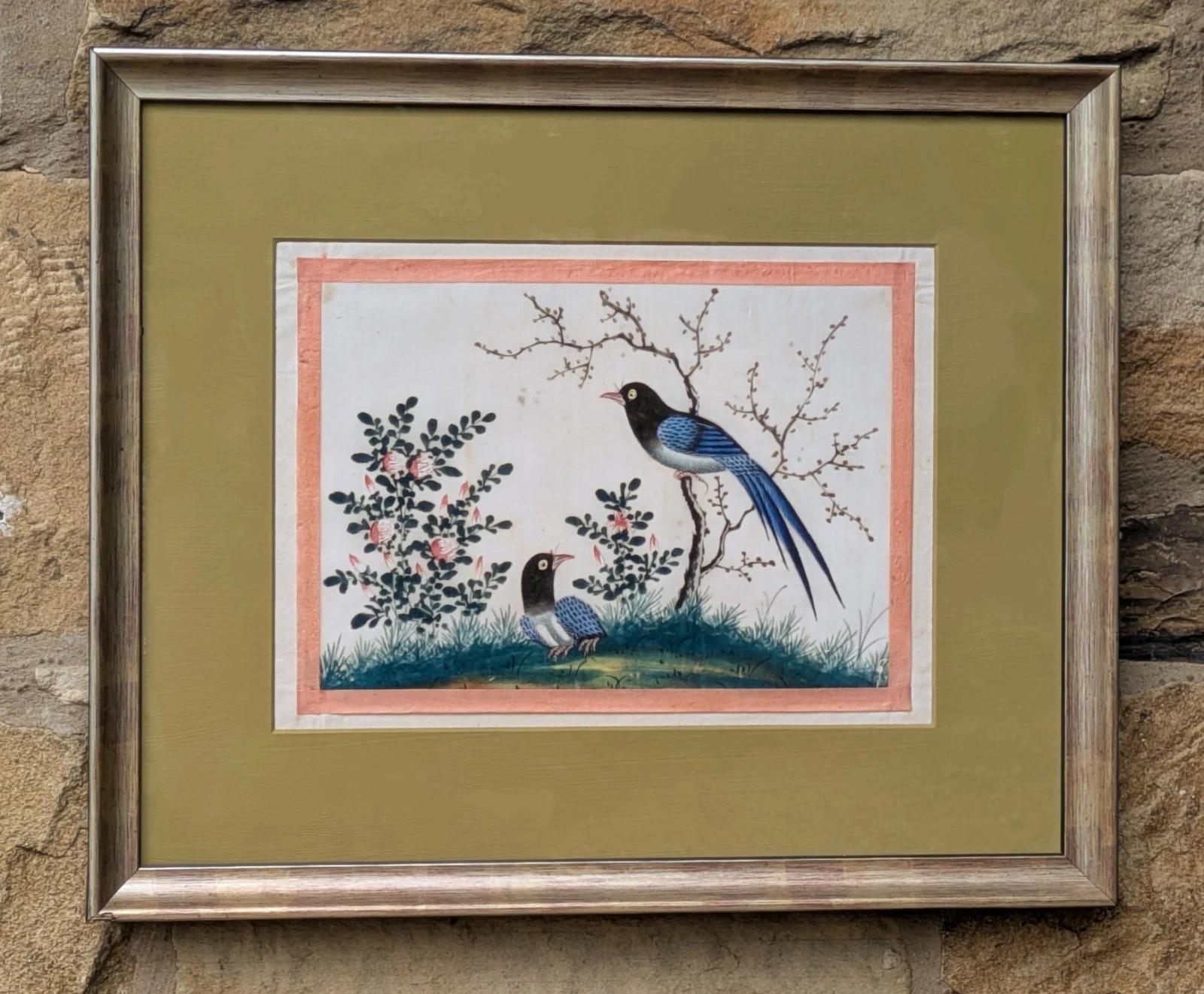 Antique Chinese Watercolour Painting Birds Among Branches (1 of 5)