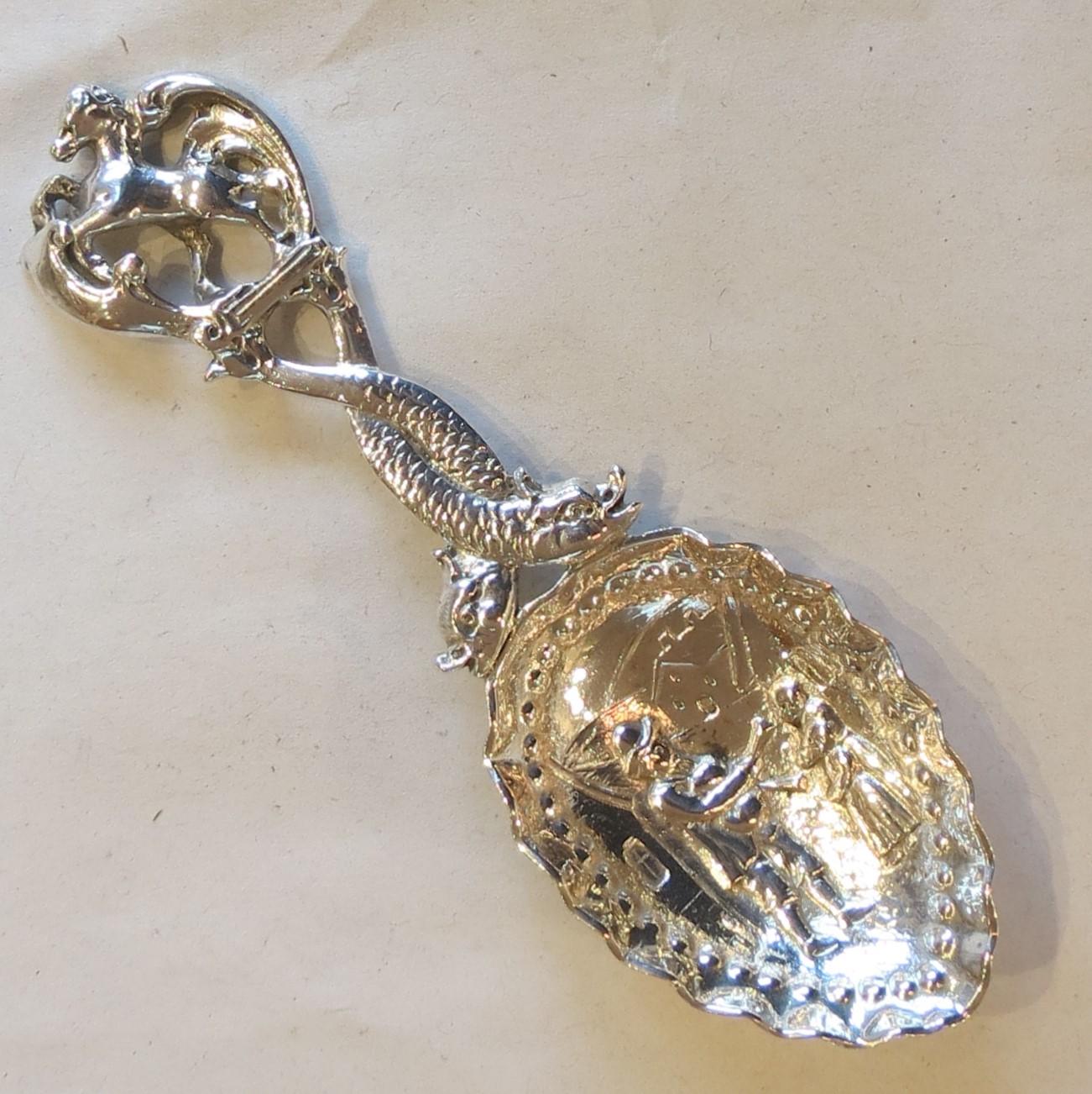 Antique Dutch Silver Caddy Spoon (1 of 2) Antique Dutch Silver Caddy Spoon (1 of 2)